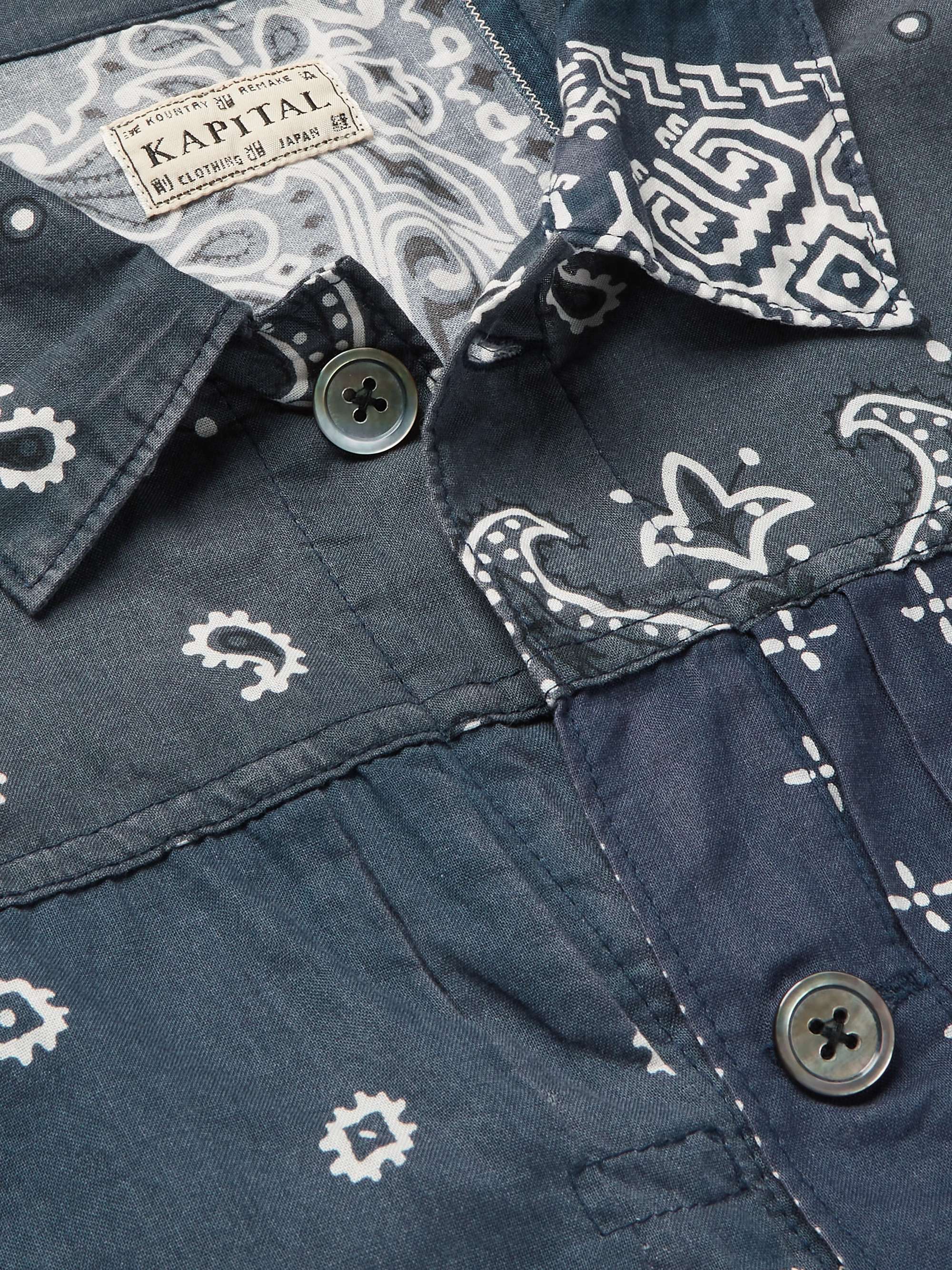 KAPITAL Patchwork Bandana-Print Cotton Jacket