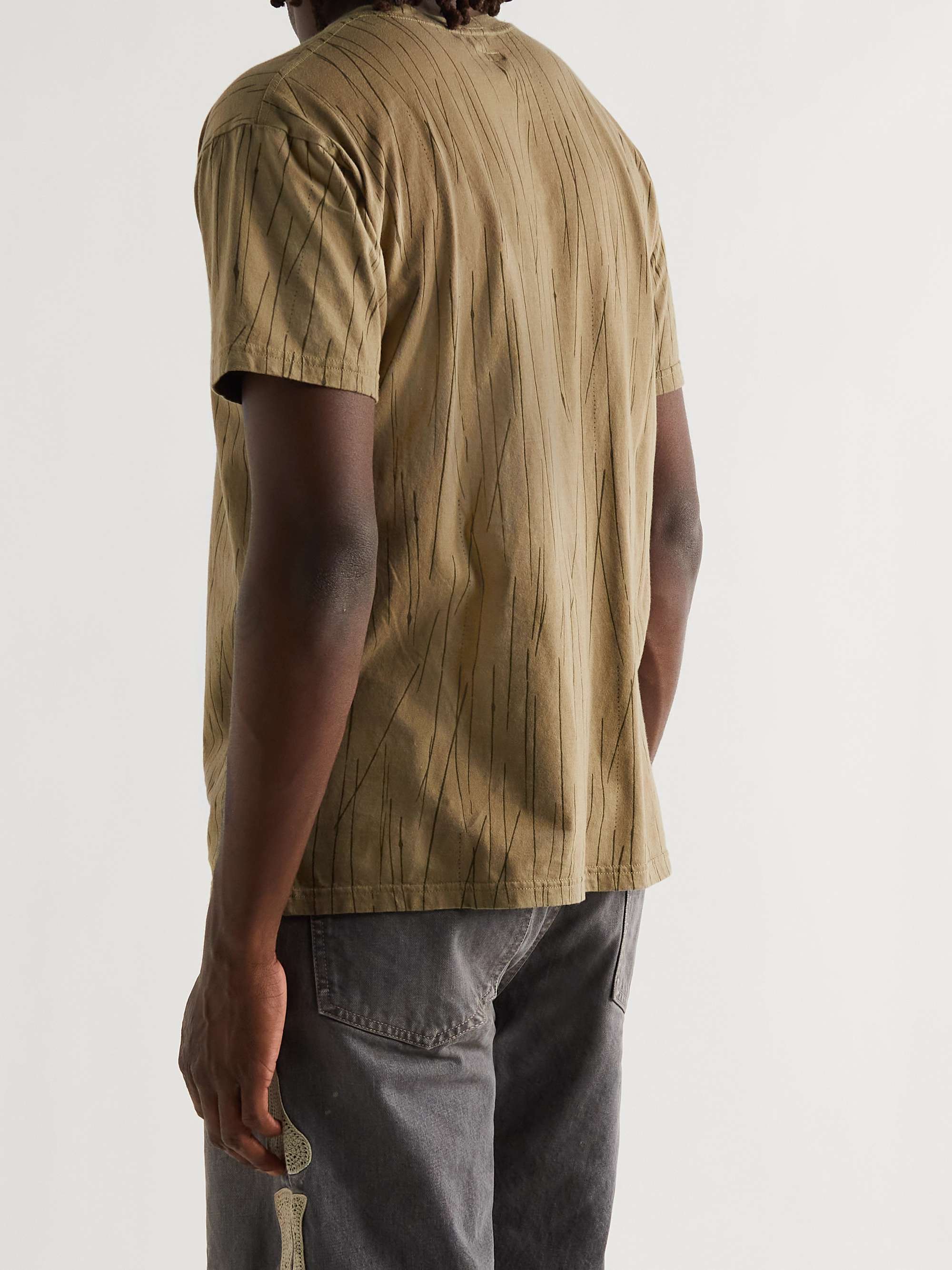 KAPITAL Printed Cotton-Jersey T-Shirt