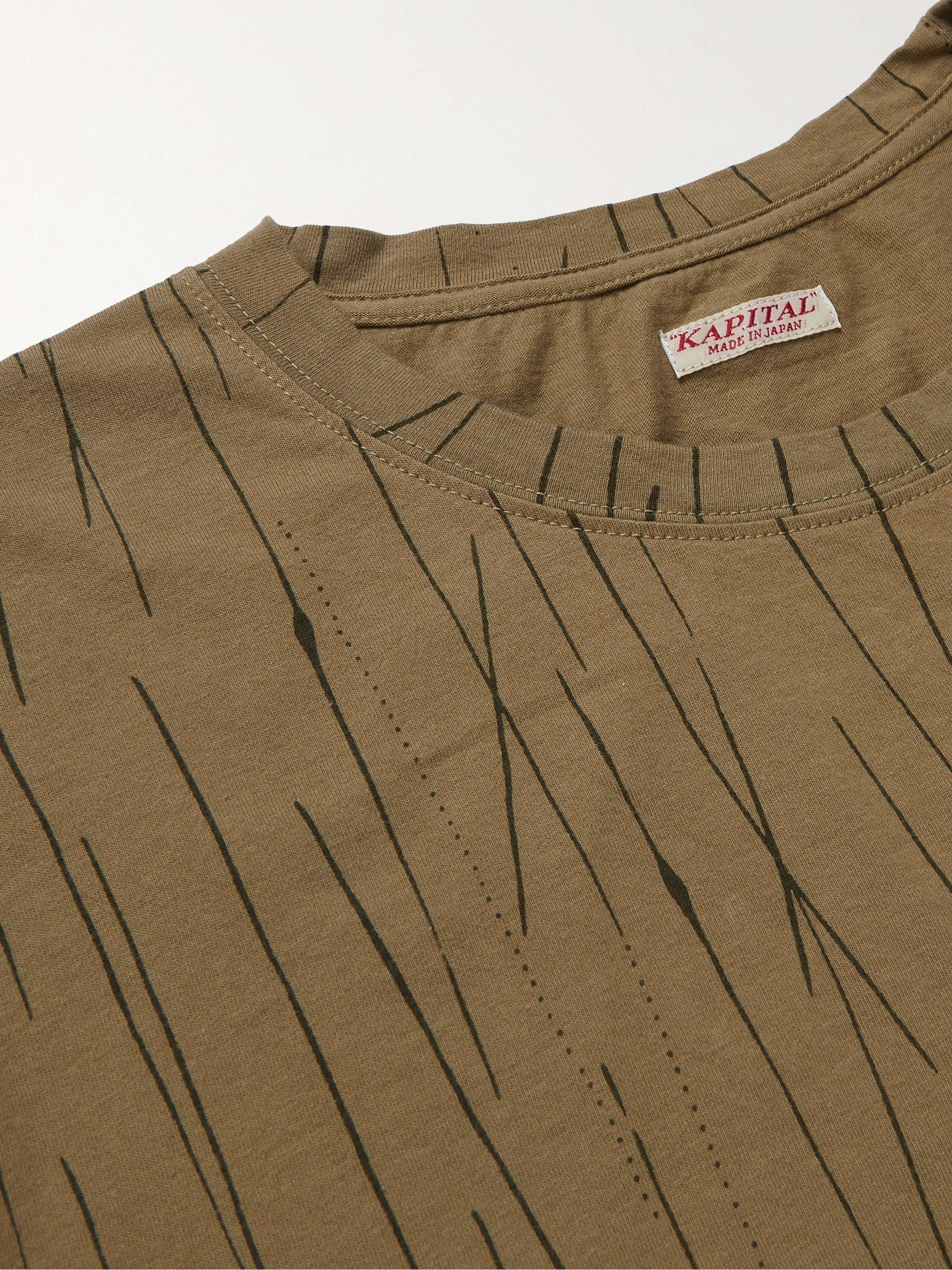 KAPITAL Printed Cotton-Jersey T-Shirt