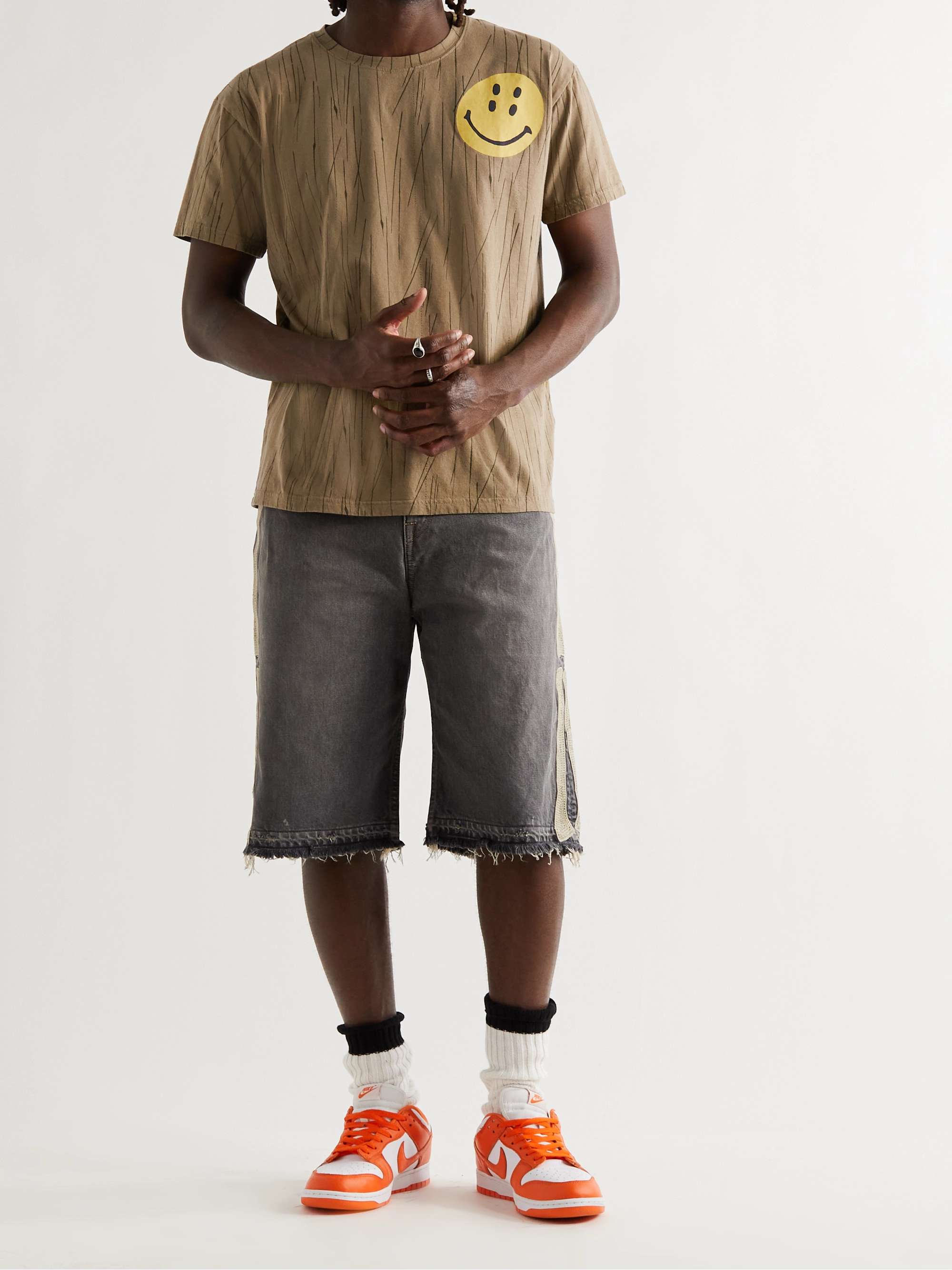 KAPITAL Printed Cotton-Jersey T-Shirt