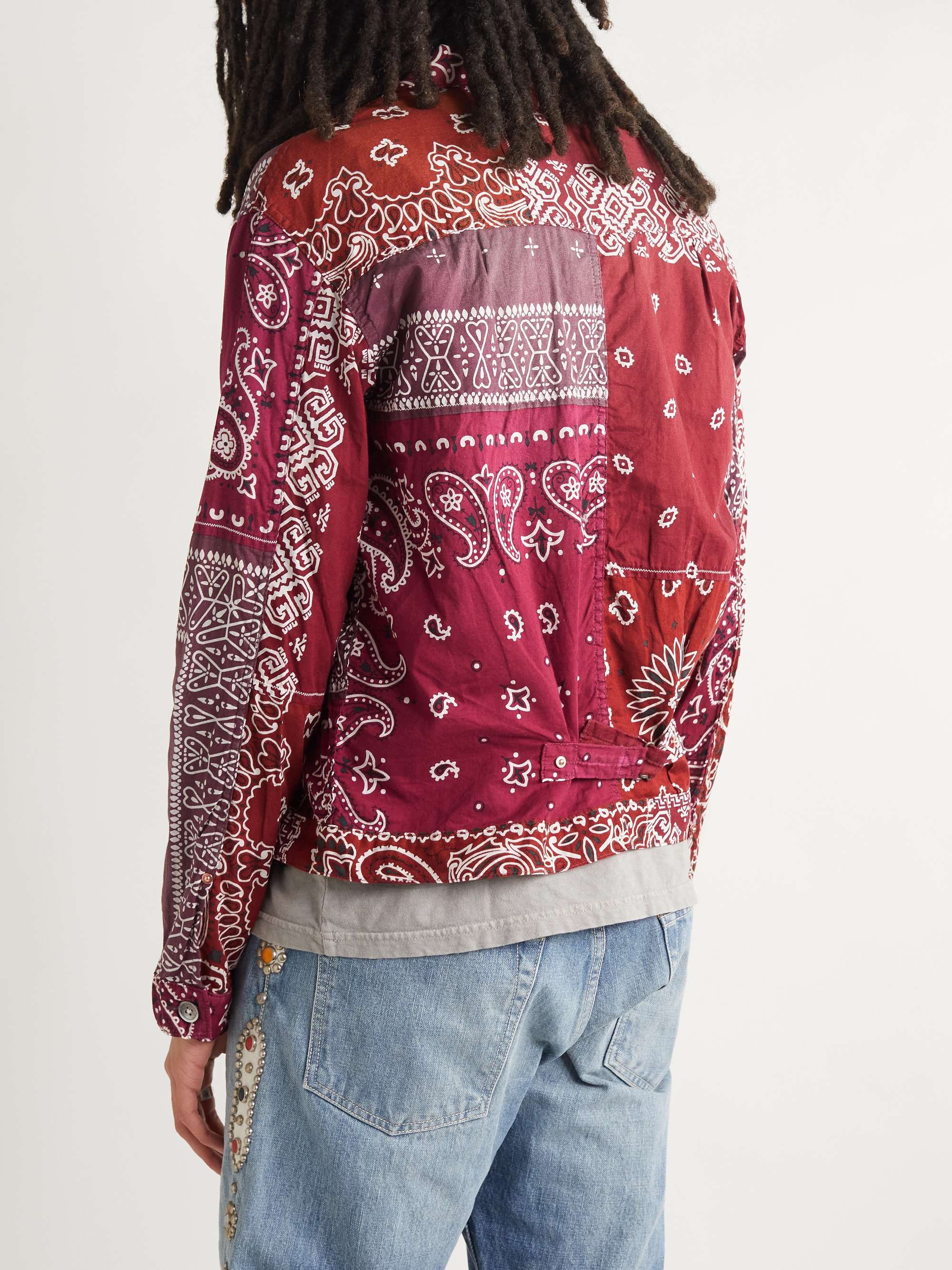 KAPITAL Patchwork Bandana-Print Cotton Jacket
