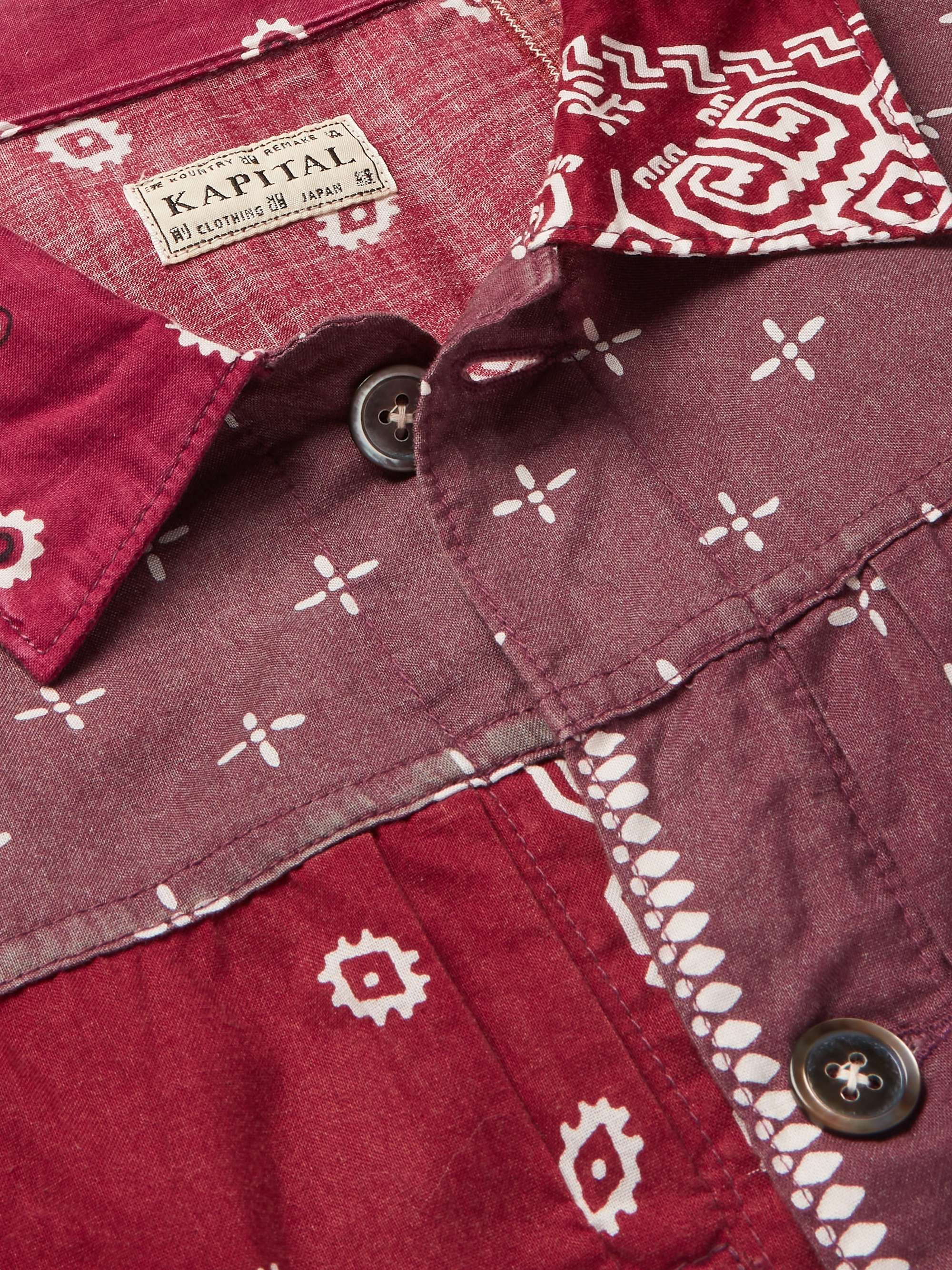 KAPITAL Patchwork Bandana-Print Cotton Jacket