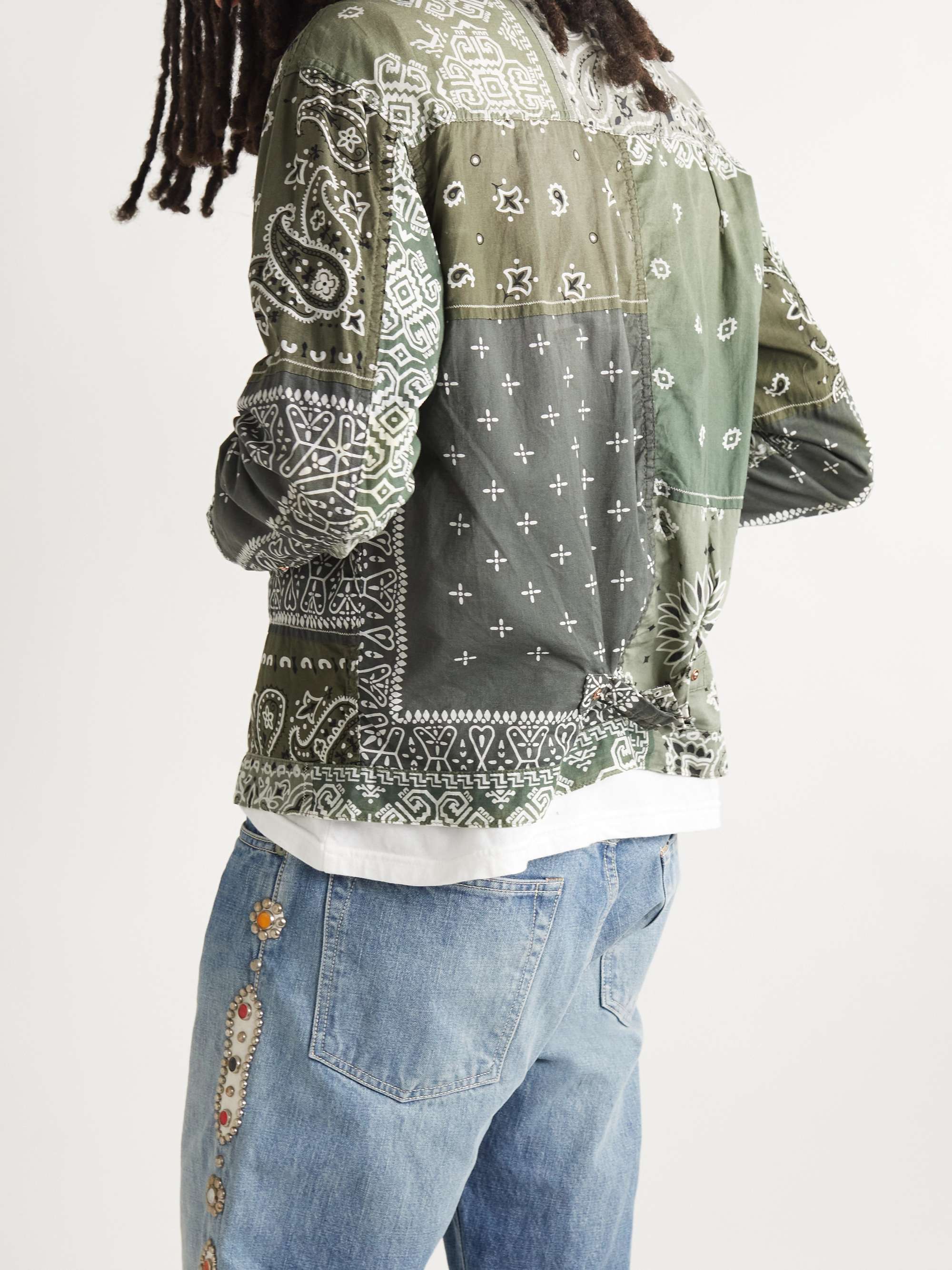 KAPITAL Patchwork Bandana-Print Cotton Jacket