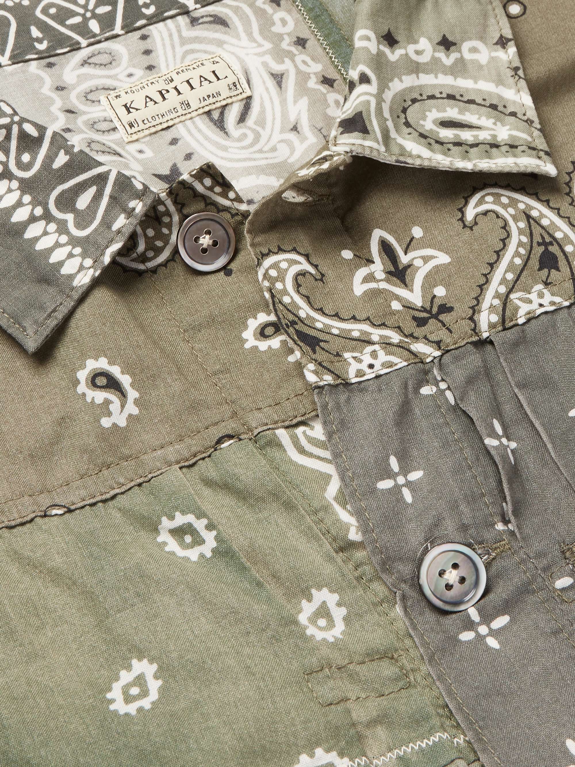 KAPITAL Patchwork Bandana-Print Cotton Jacket
