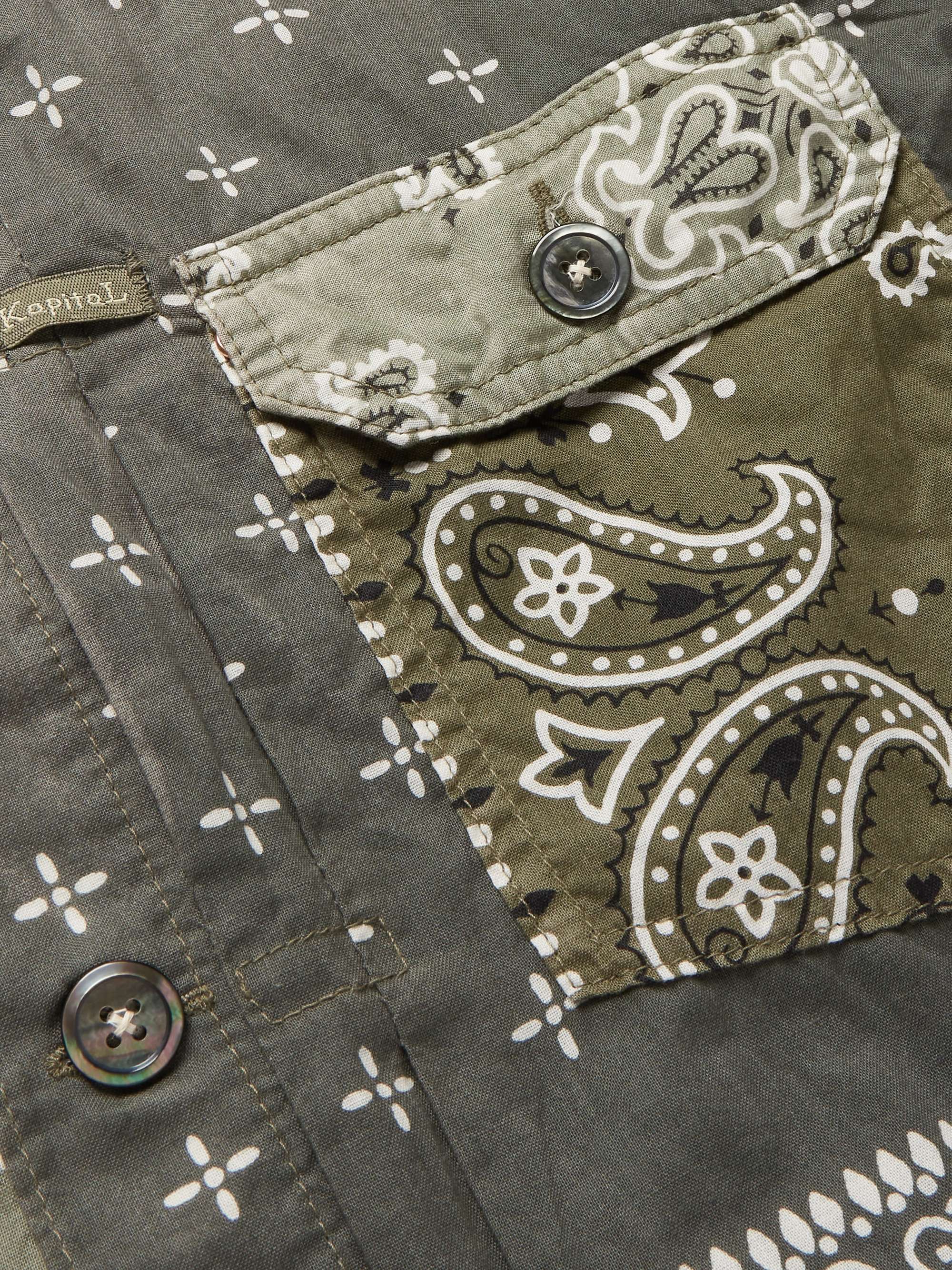 KAPITAL Patchwork Bandana-Print Cotton Jacket