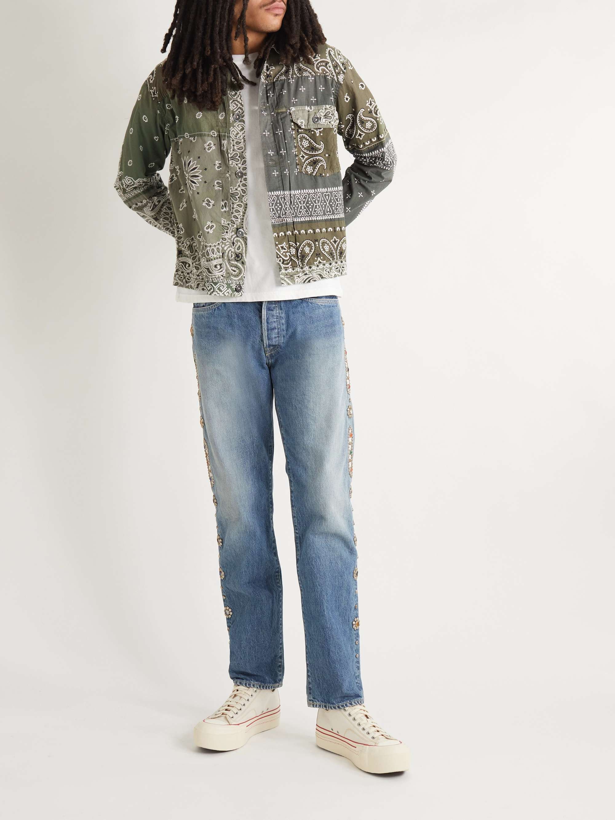 KAPITAL Patchwork Bandana-Print Cotton Jacket