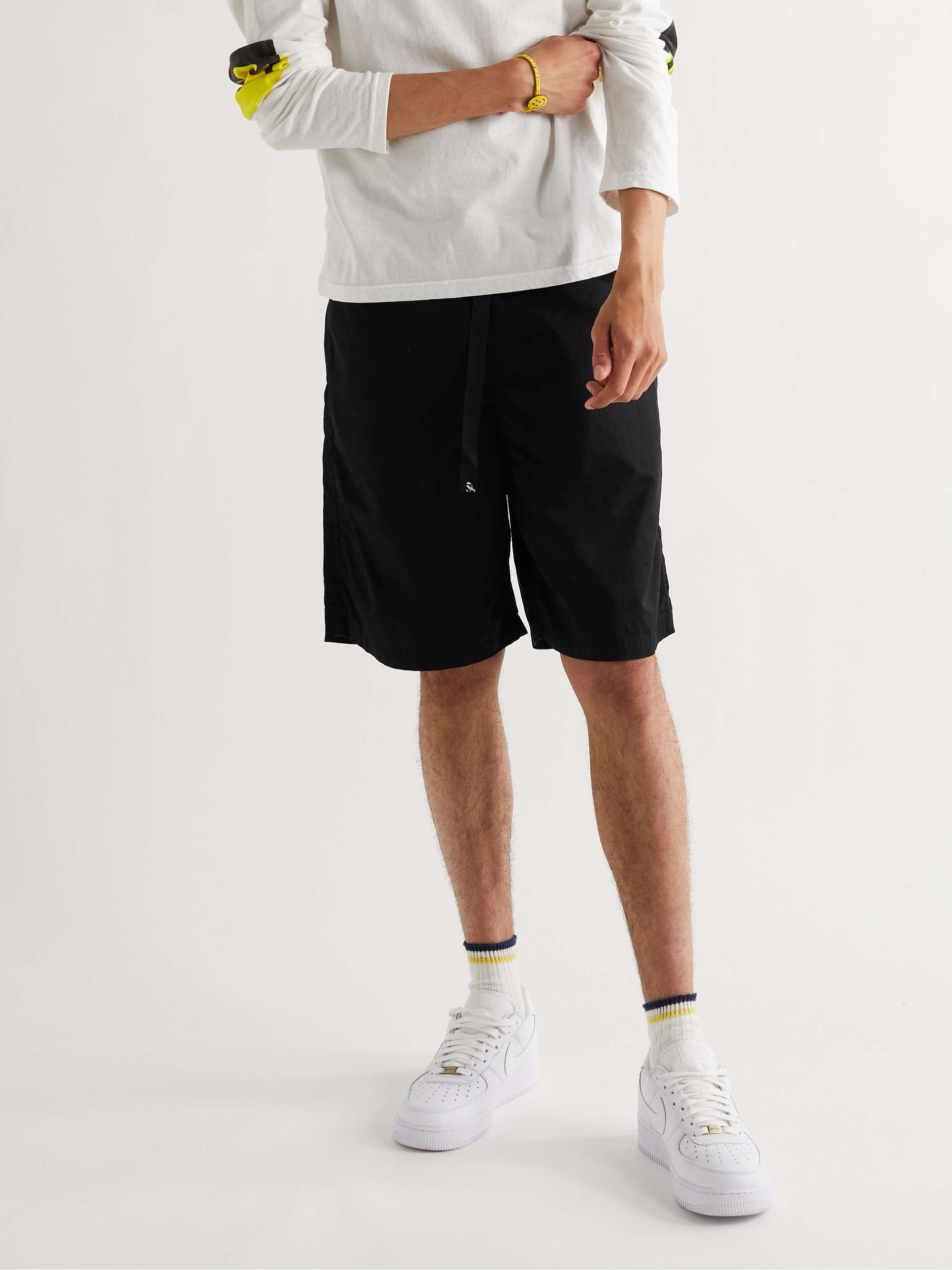 KAPITAL Wide-Leg Printed Cotton Shorts