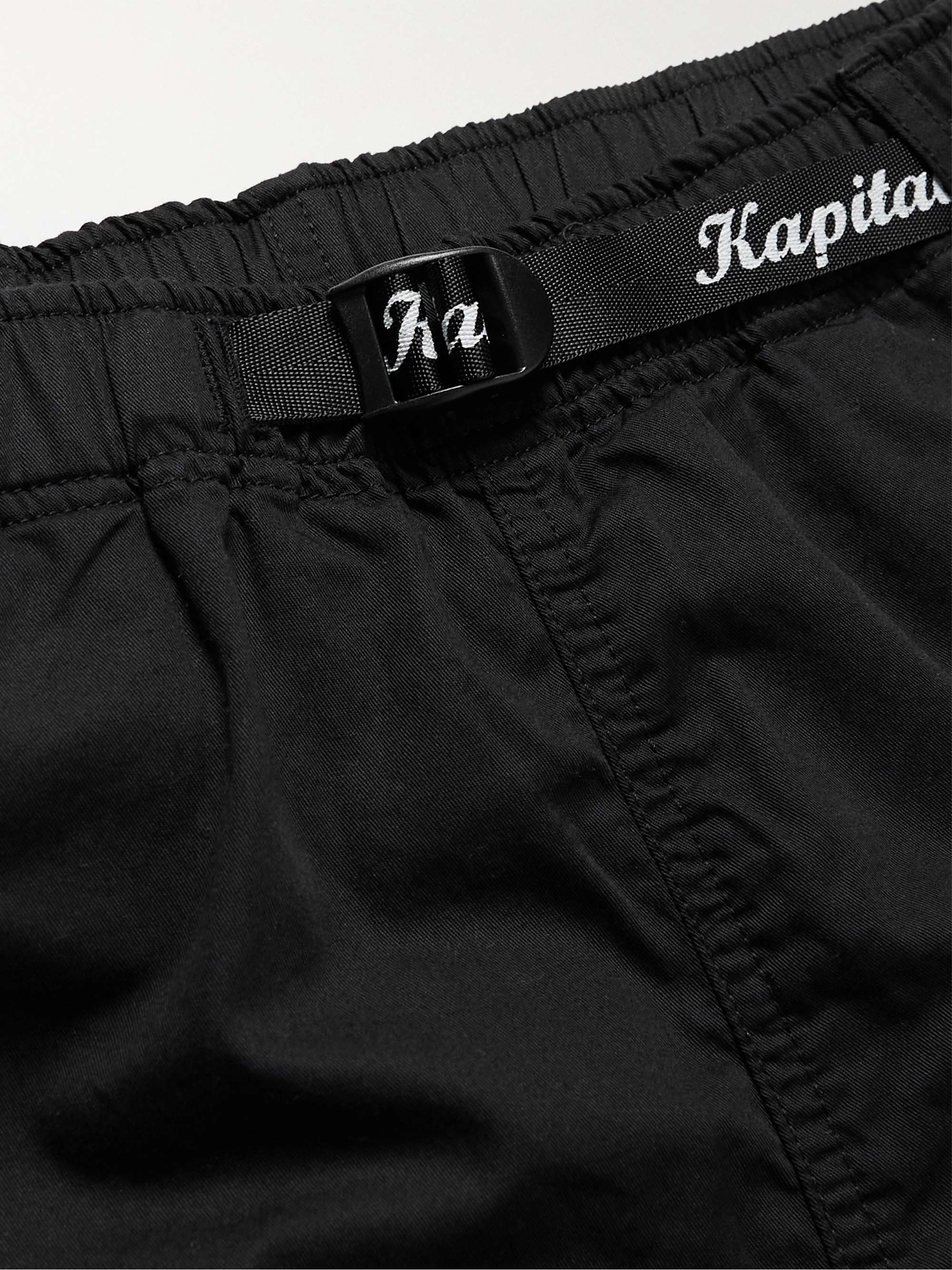 KAPITAL Wide-Leg Printed Cotton Shorts