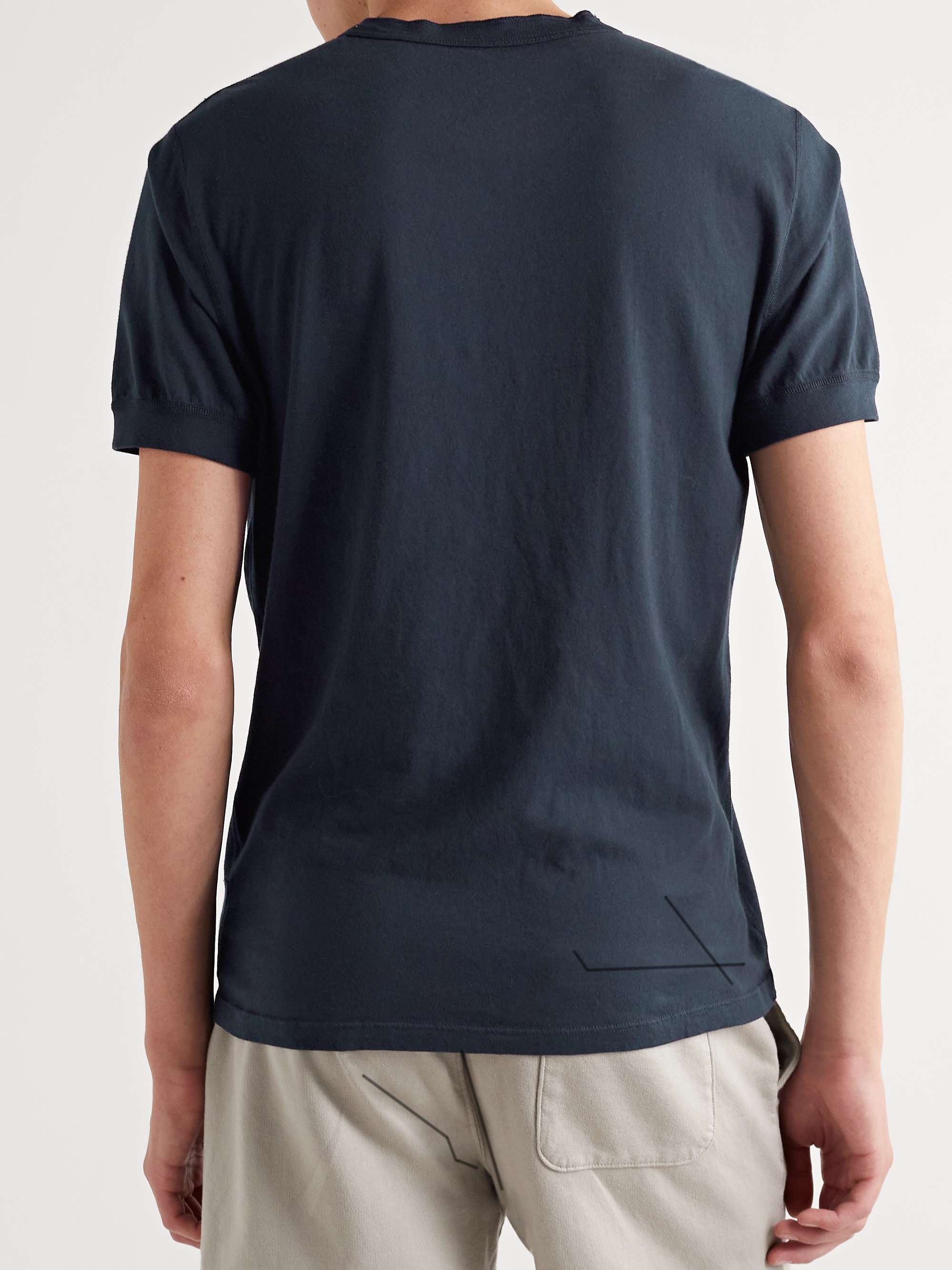 SAVE KHAKI UNITED Supima Cotton-Jersey Henley T-Shirt