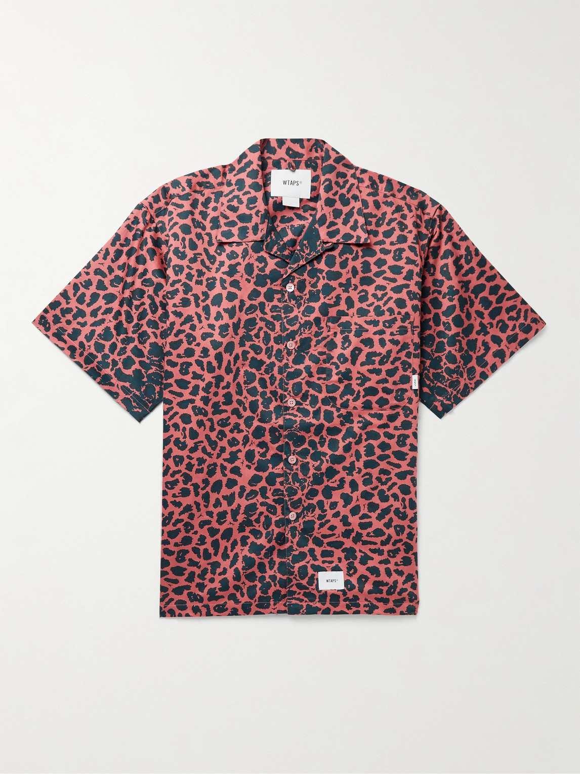 WTAPS – Night Vision Camp-Collar Leopard-Print Cotton-Twill Shirt
