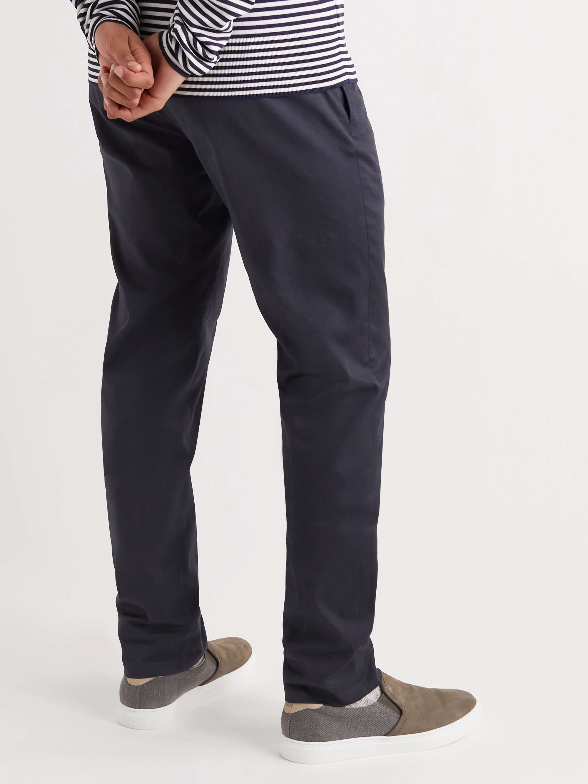 ODYSSEE Slim-Fit Cotton-Blend Twill Chinos
