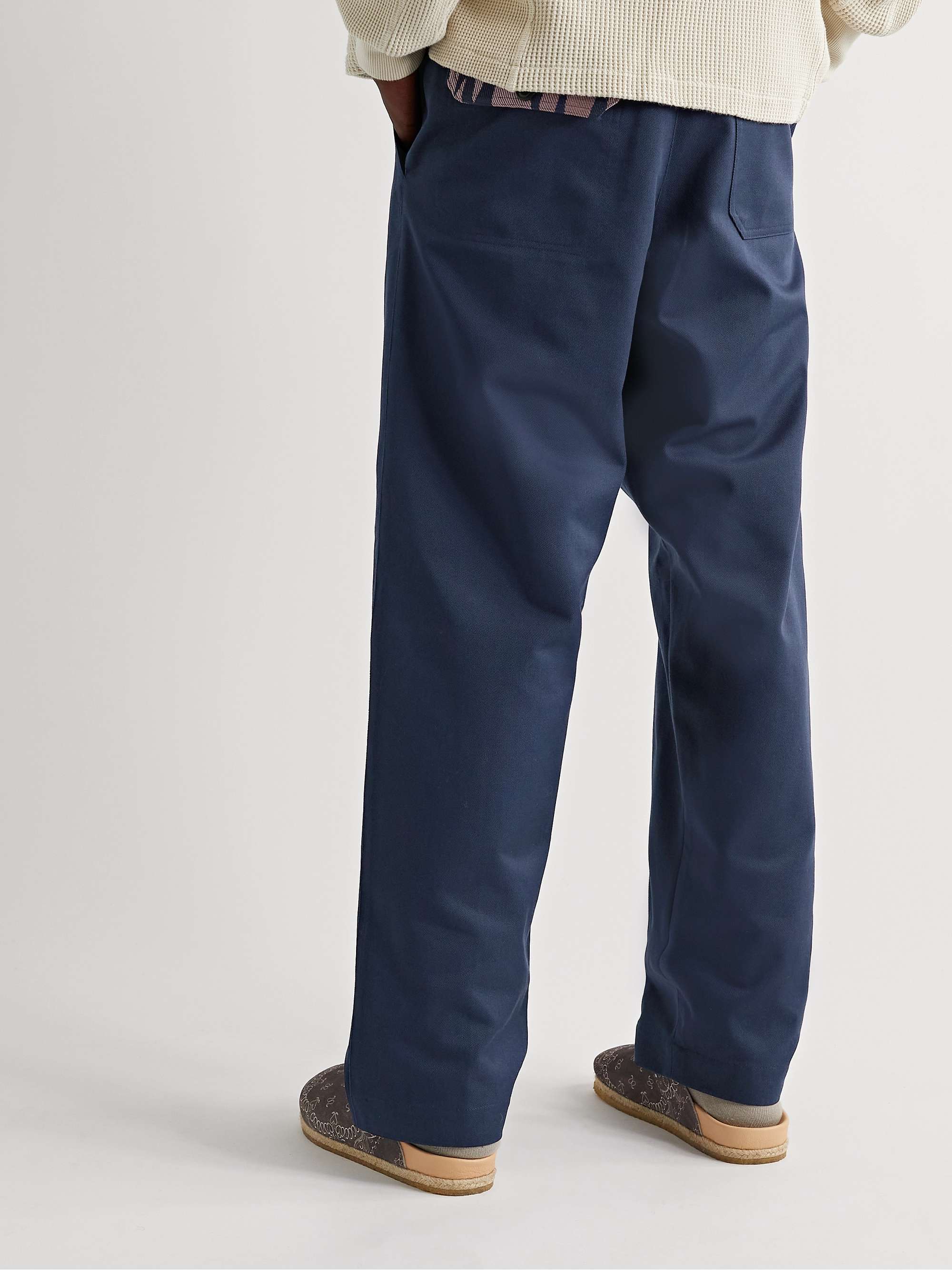 NICHOLAS DALEY Pleated Cotton-Blend Twill Trousers
