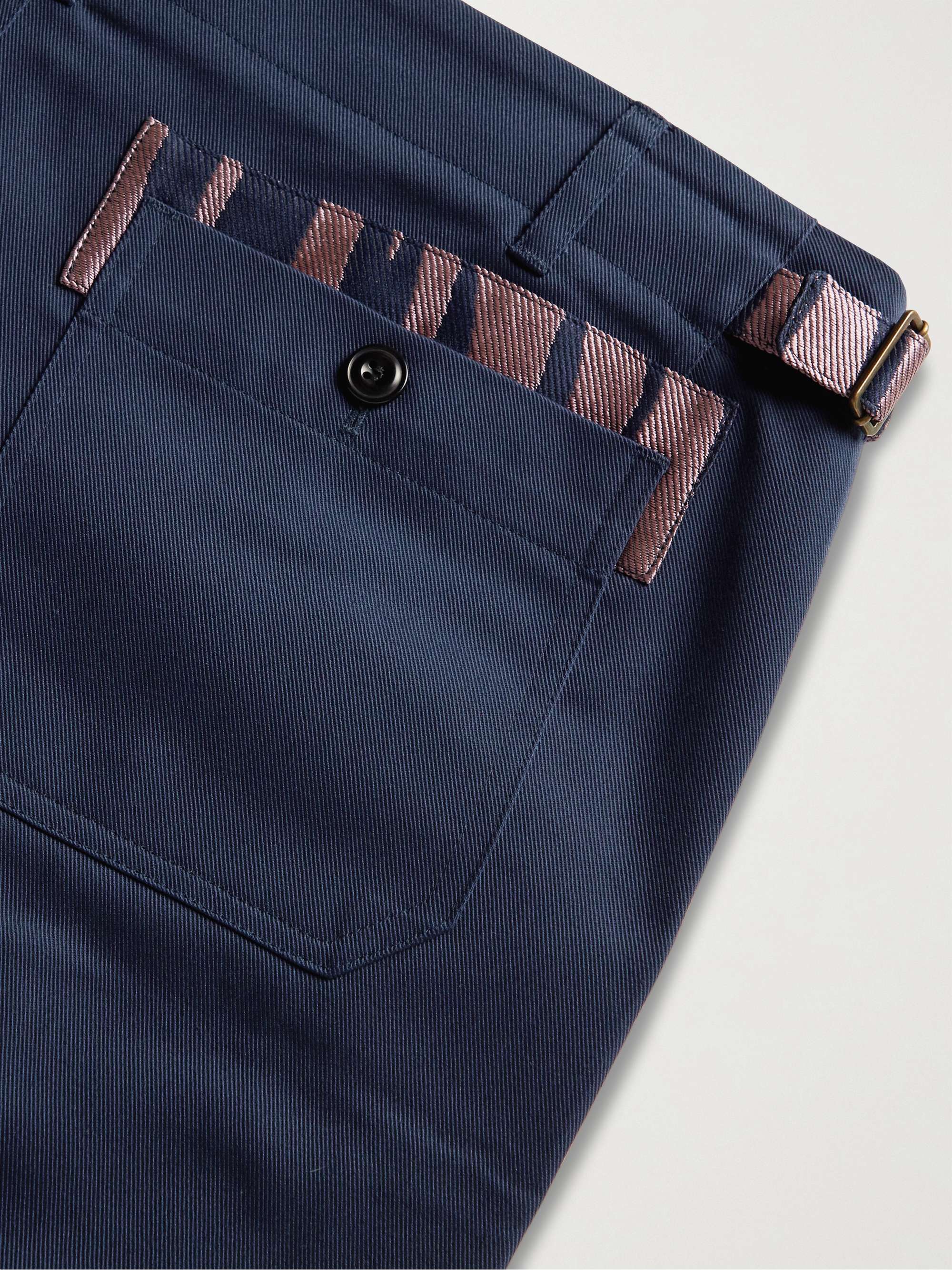 NICHOLAS DALEY Pleated Cotton-Blend Twill Trousers