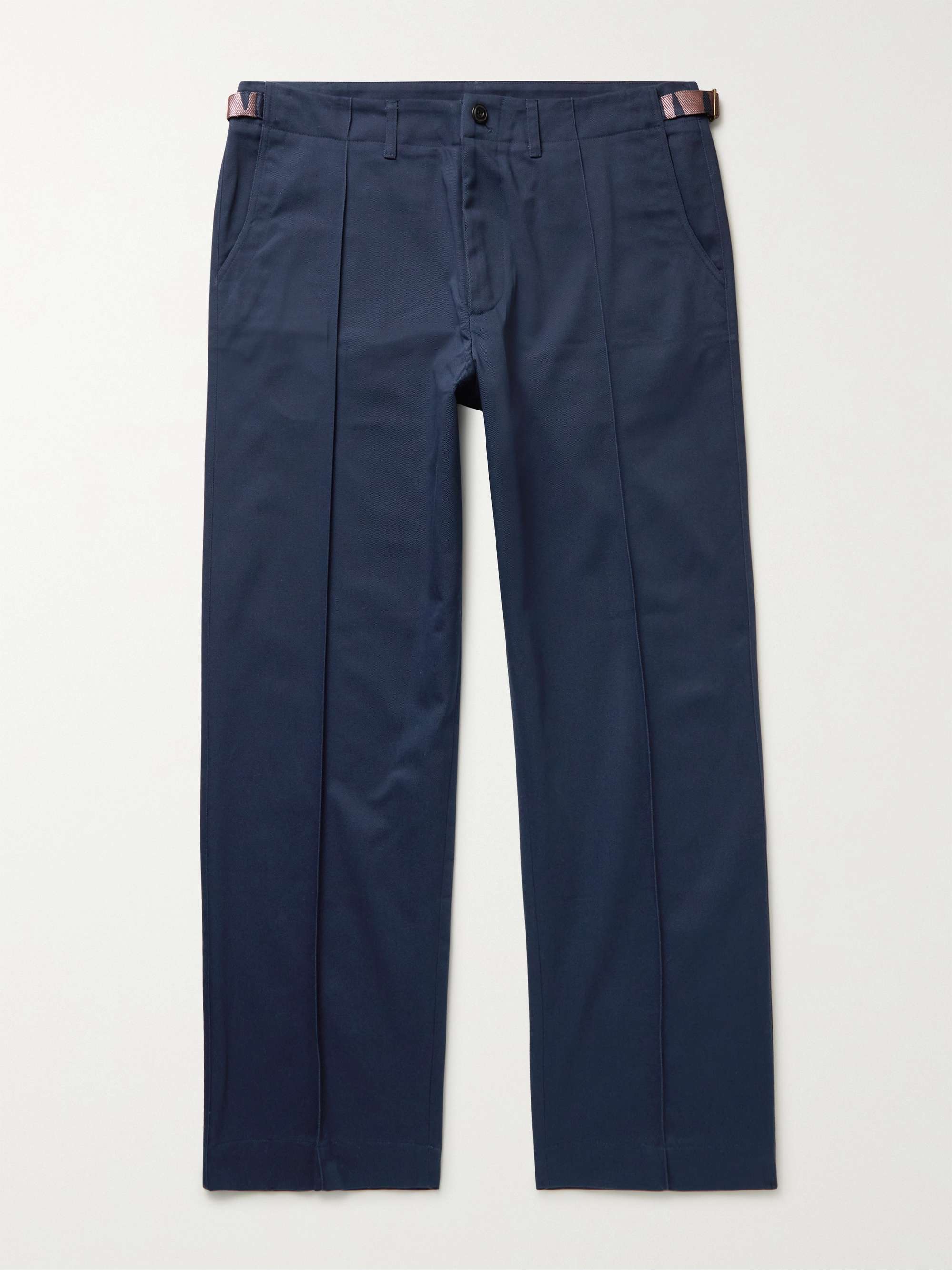 NICHOLAS DALEY Pleated Cotton-Blend Twill Trousers
