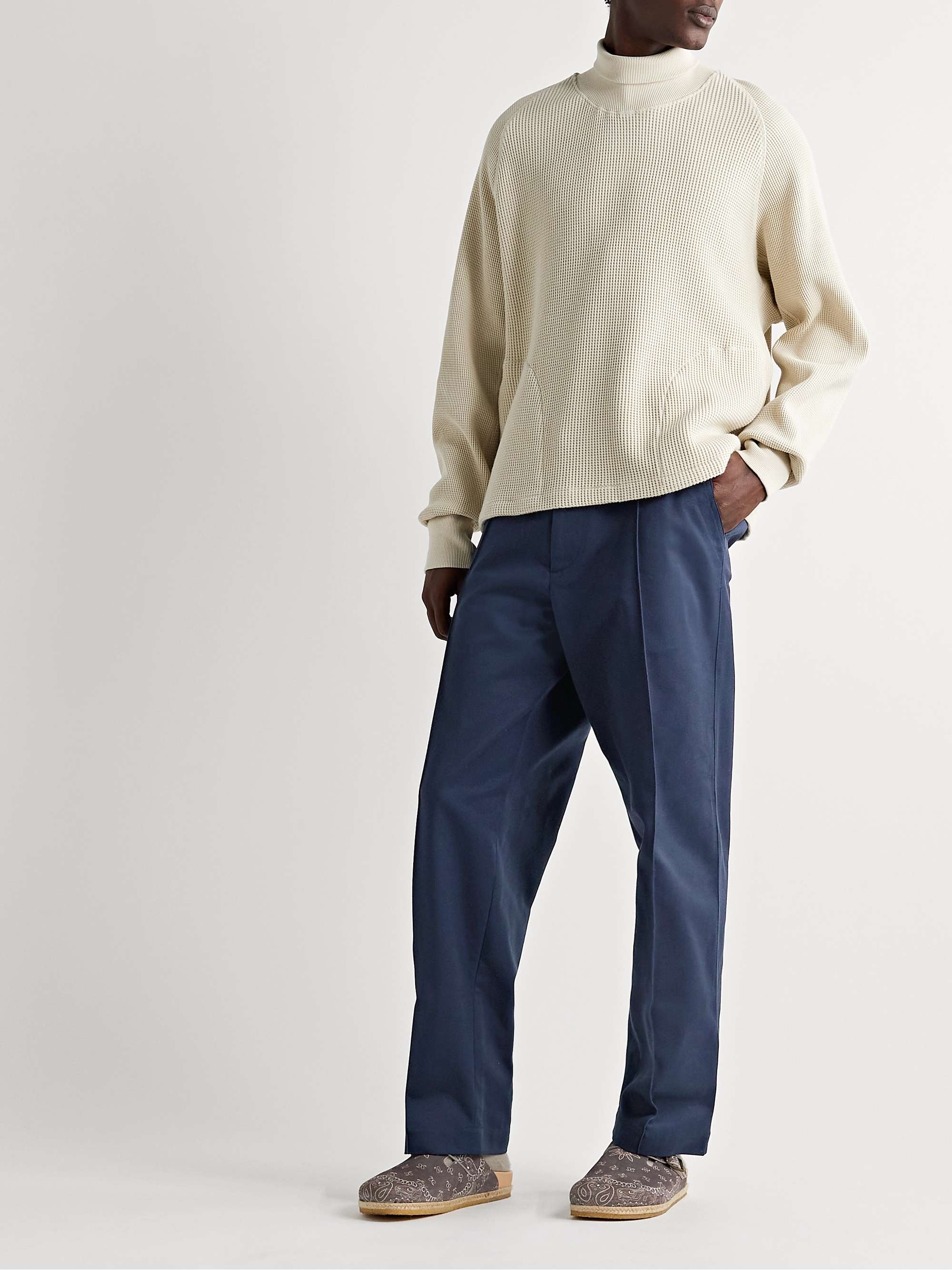 NICHOLAS DALEY Pleated Cotton-Blend Twill Trousers