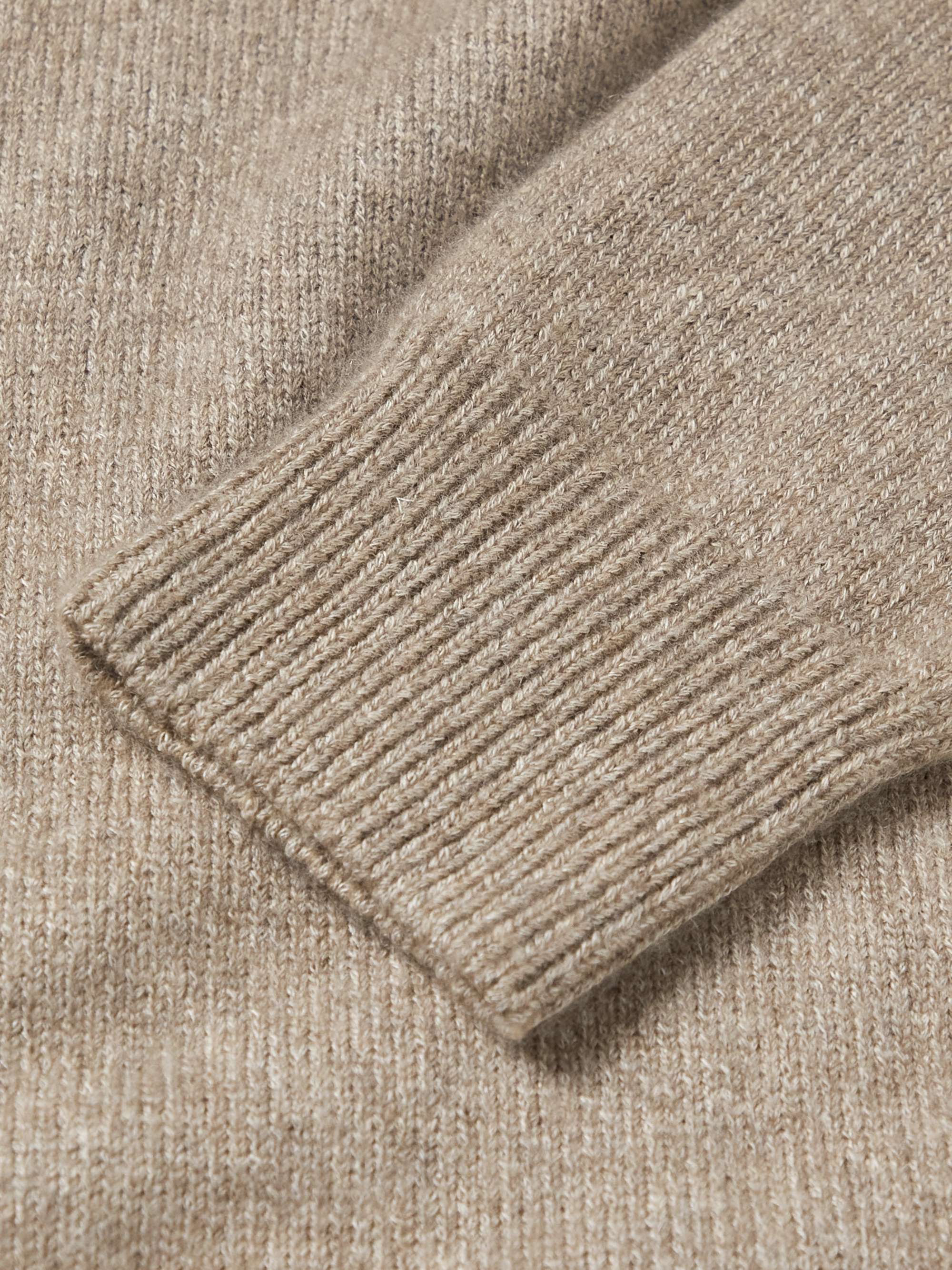 BRIONI Slim-Fit Cashmere and Silk-Blend Polo Shirt