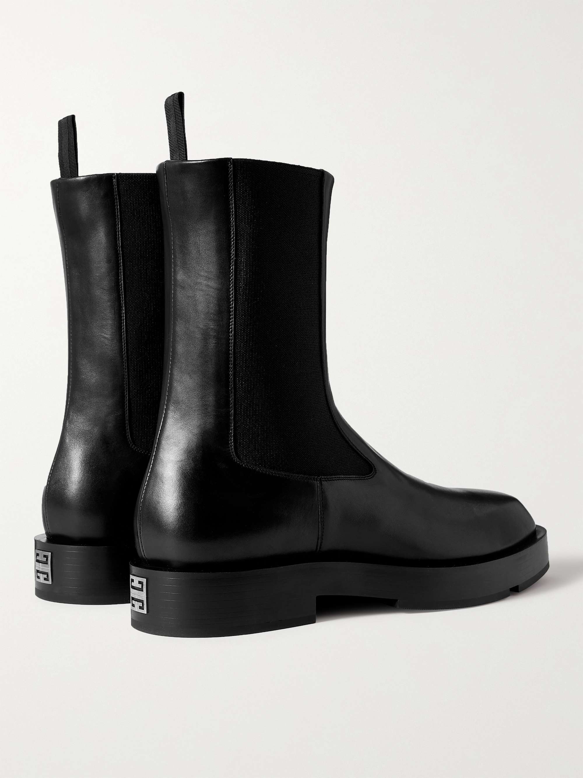 GIVENCHY Logo-Detailed Leather Chelsea Boots