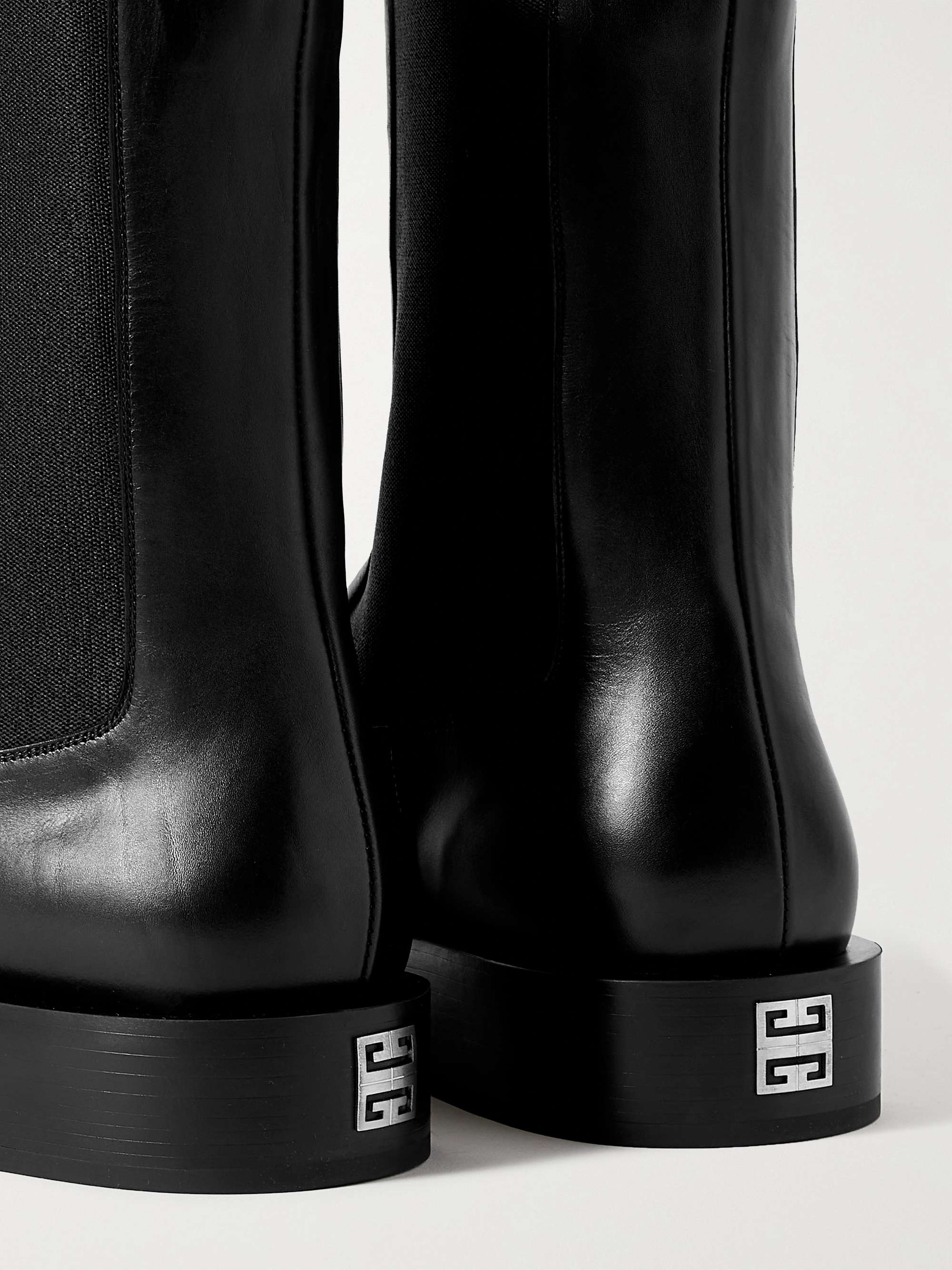 GIVENCHY Logo-Detailed Leather Chelsea Boots