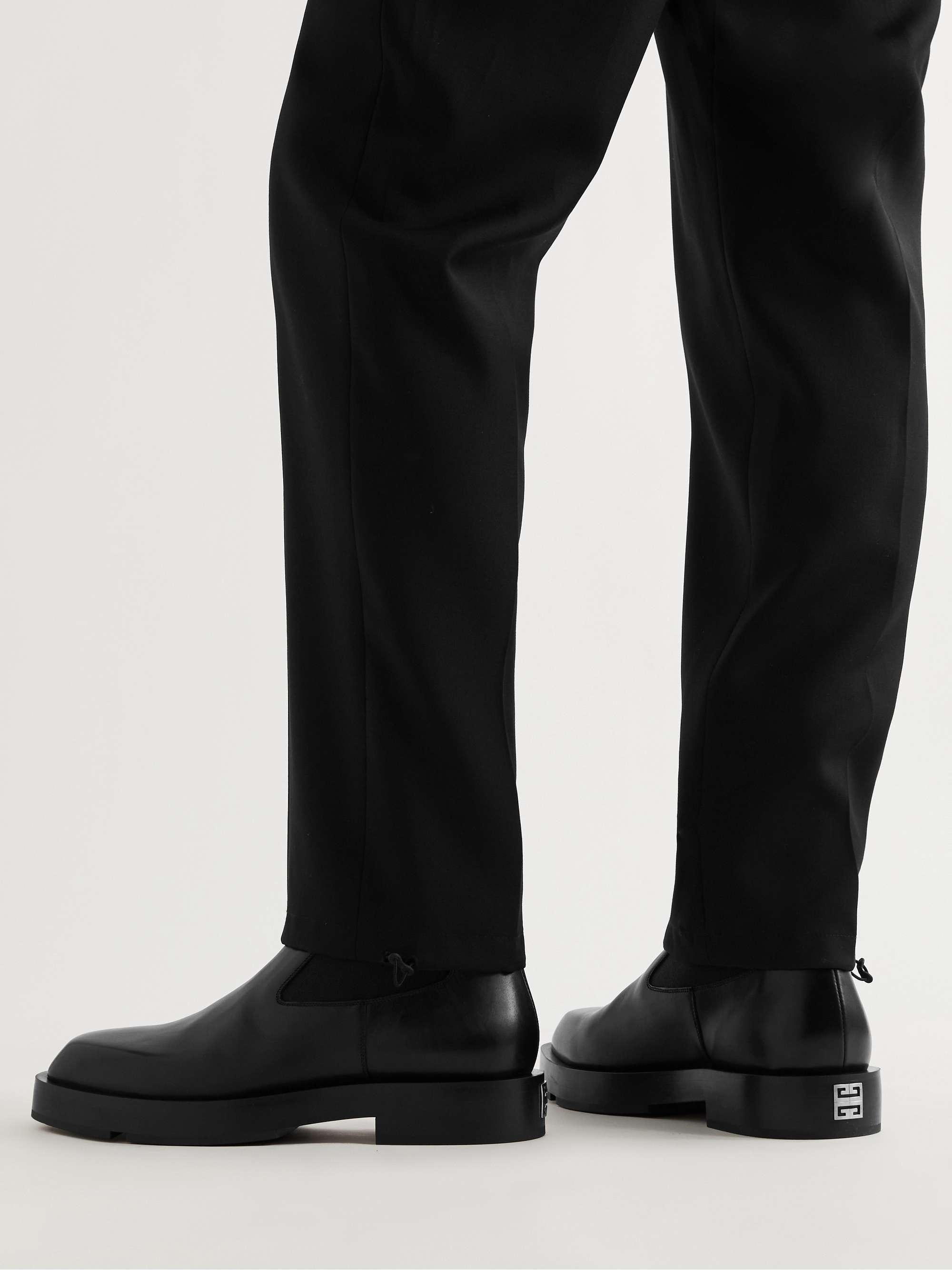 GIVENCHY Logo-Detailed Leather Chelsea Boots