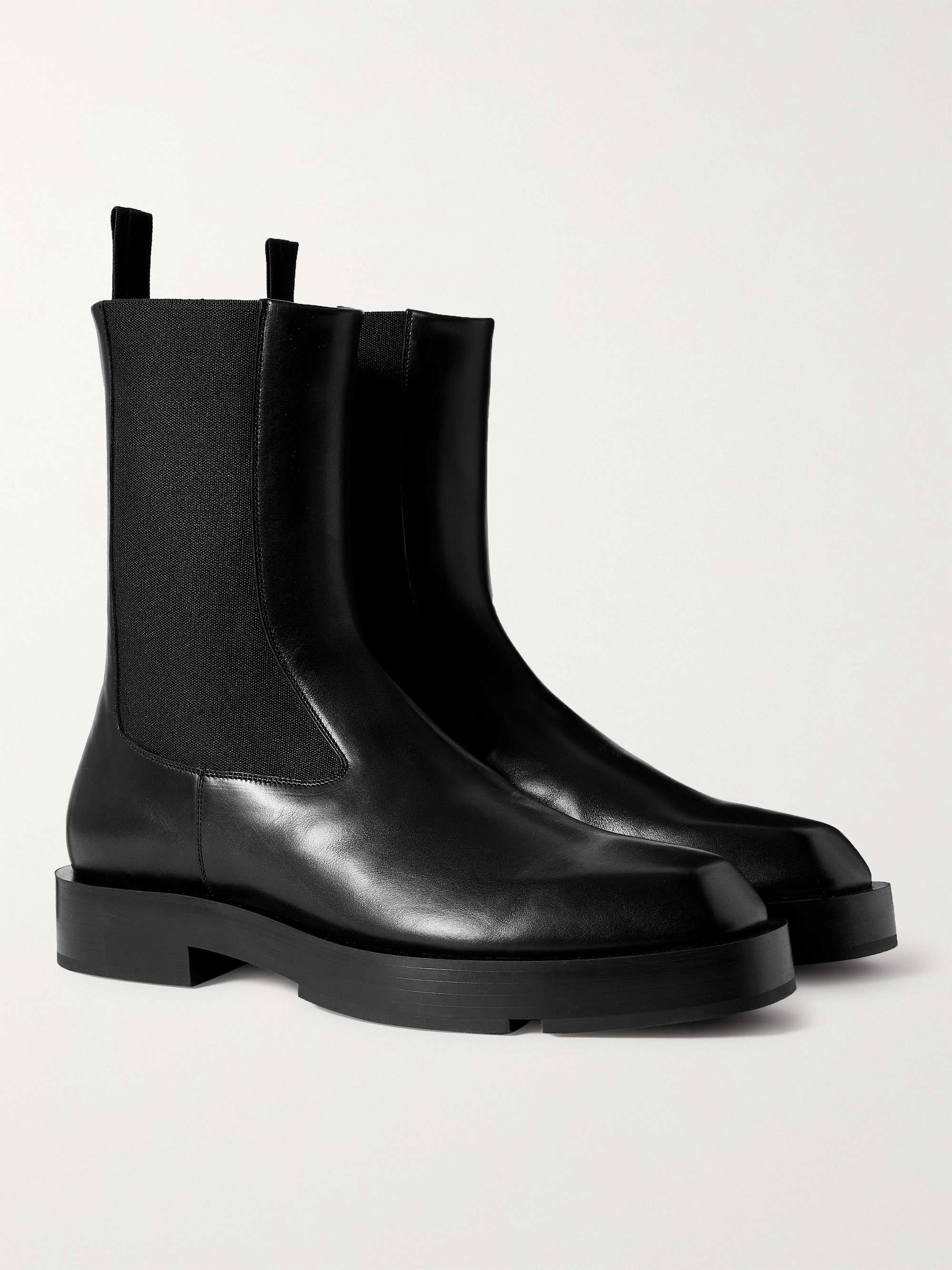 GIVENCHY Logo-Detailed Leather Chelsea Boots