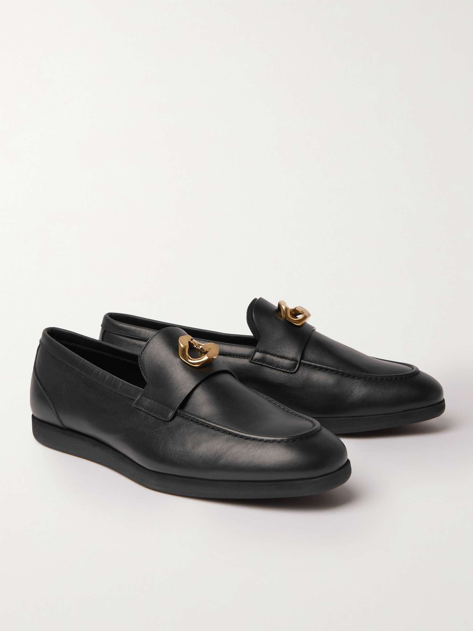 GIVENCHY Logo-Embellished Leather Loafers for Men | MR PORTER