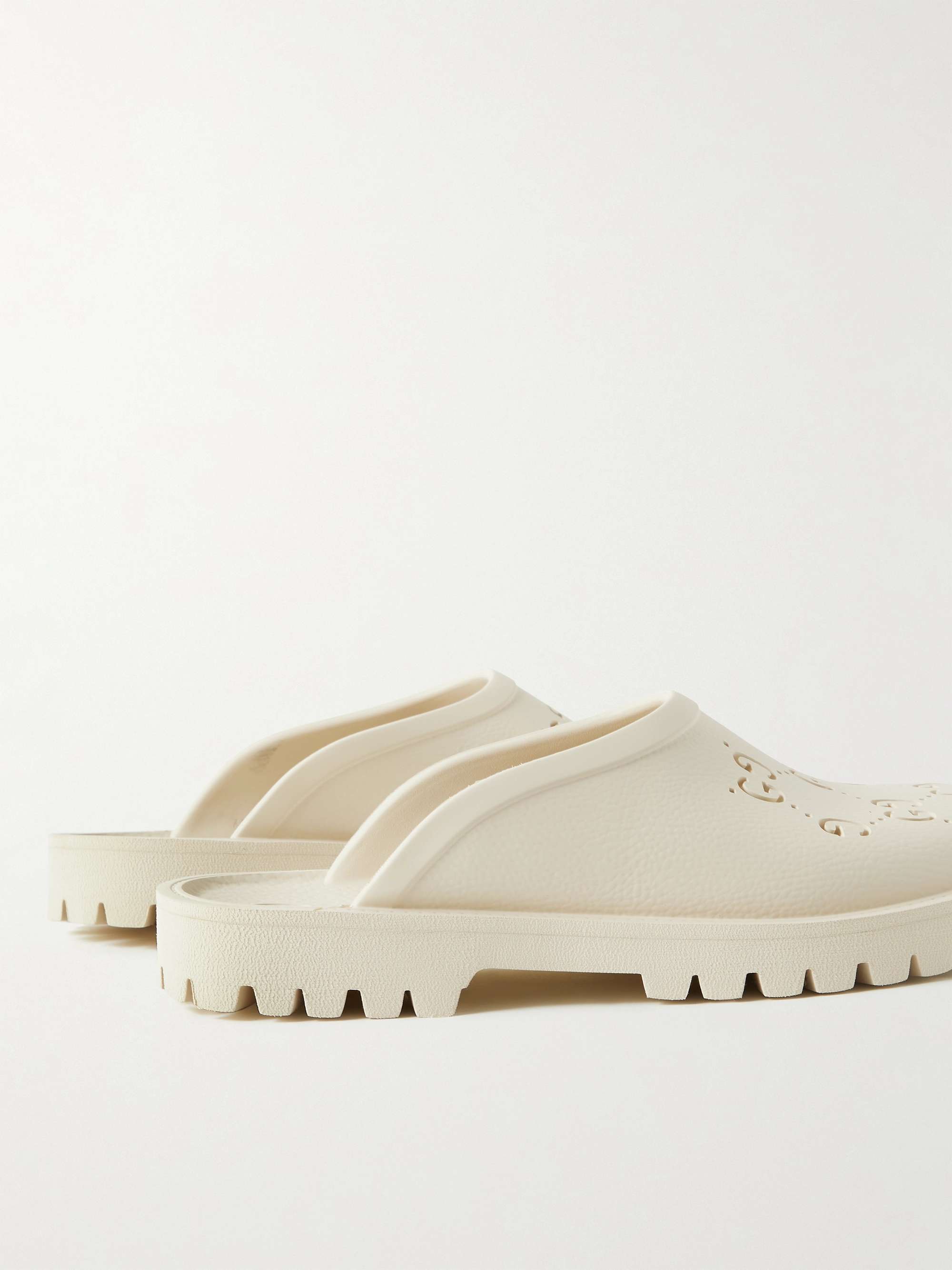 GUCCI LogoPerforated Rubber Clogs for Men MR PORTER