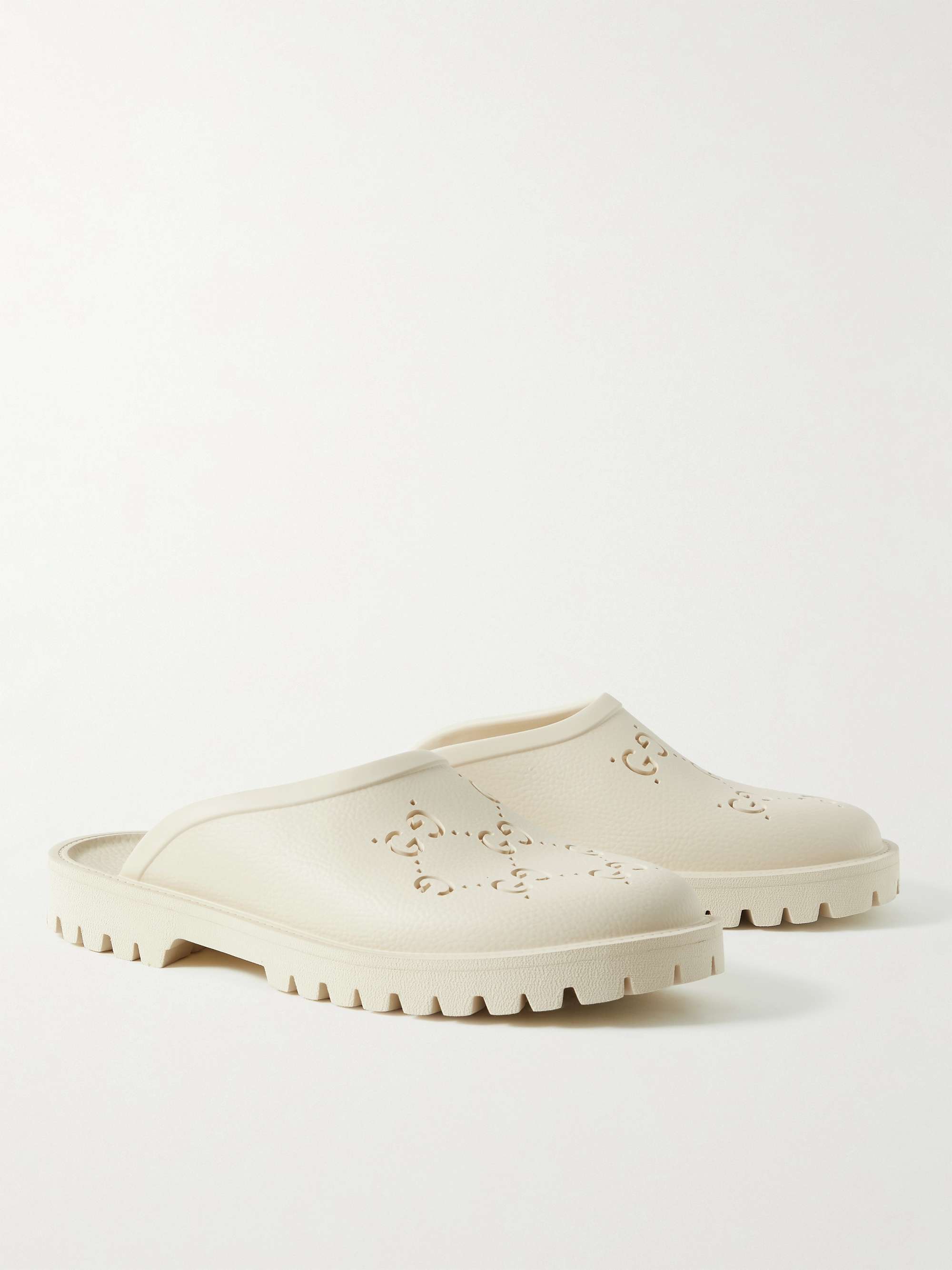 GUCCI LogoPerforated Rubber Clogs for Men MR PORTER