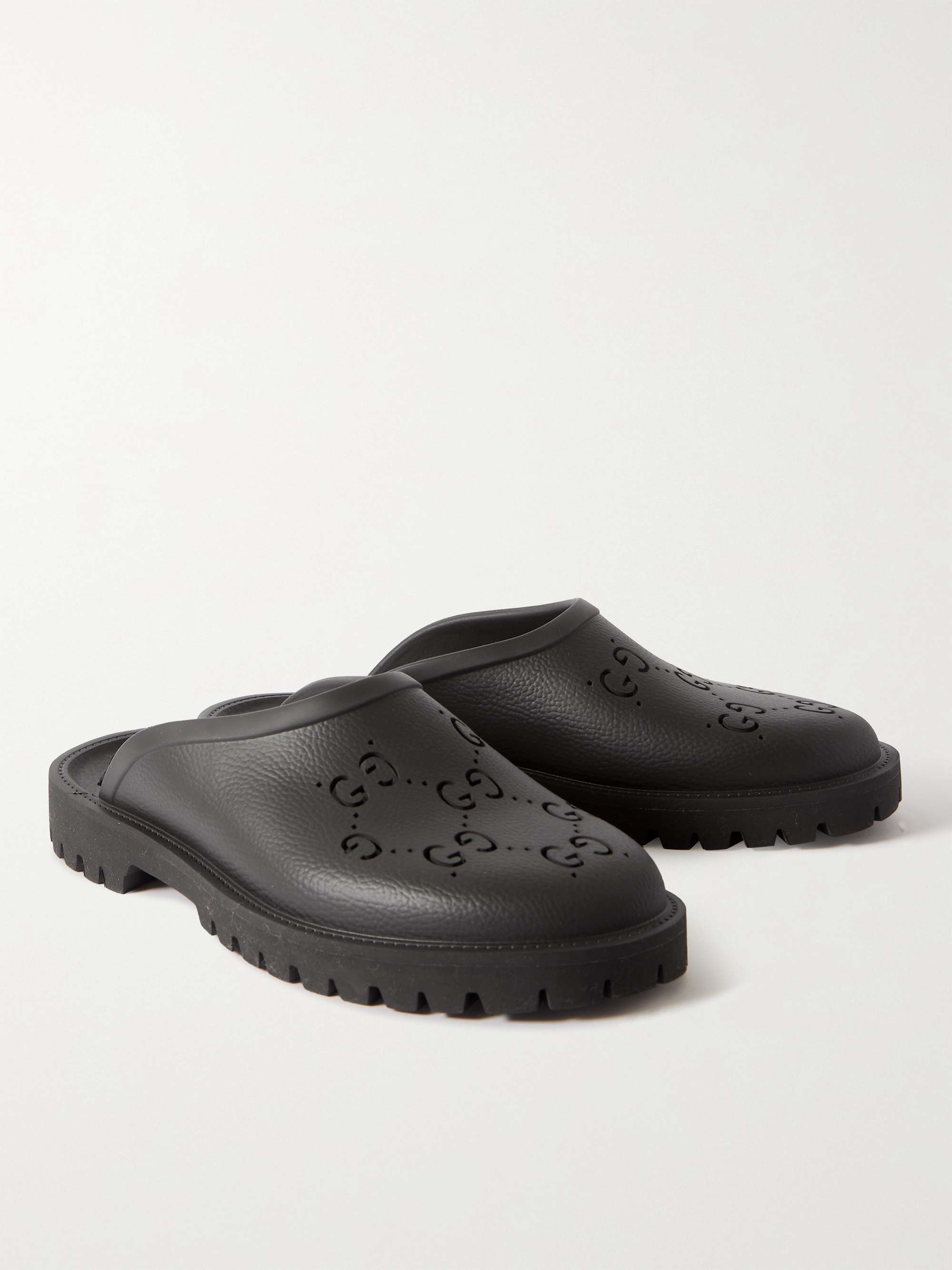 GUCCI LogoPerforated Rubber Clogs for Men MR PORTER