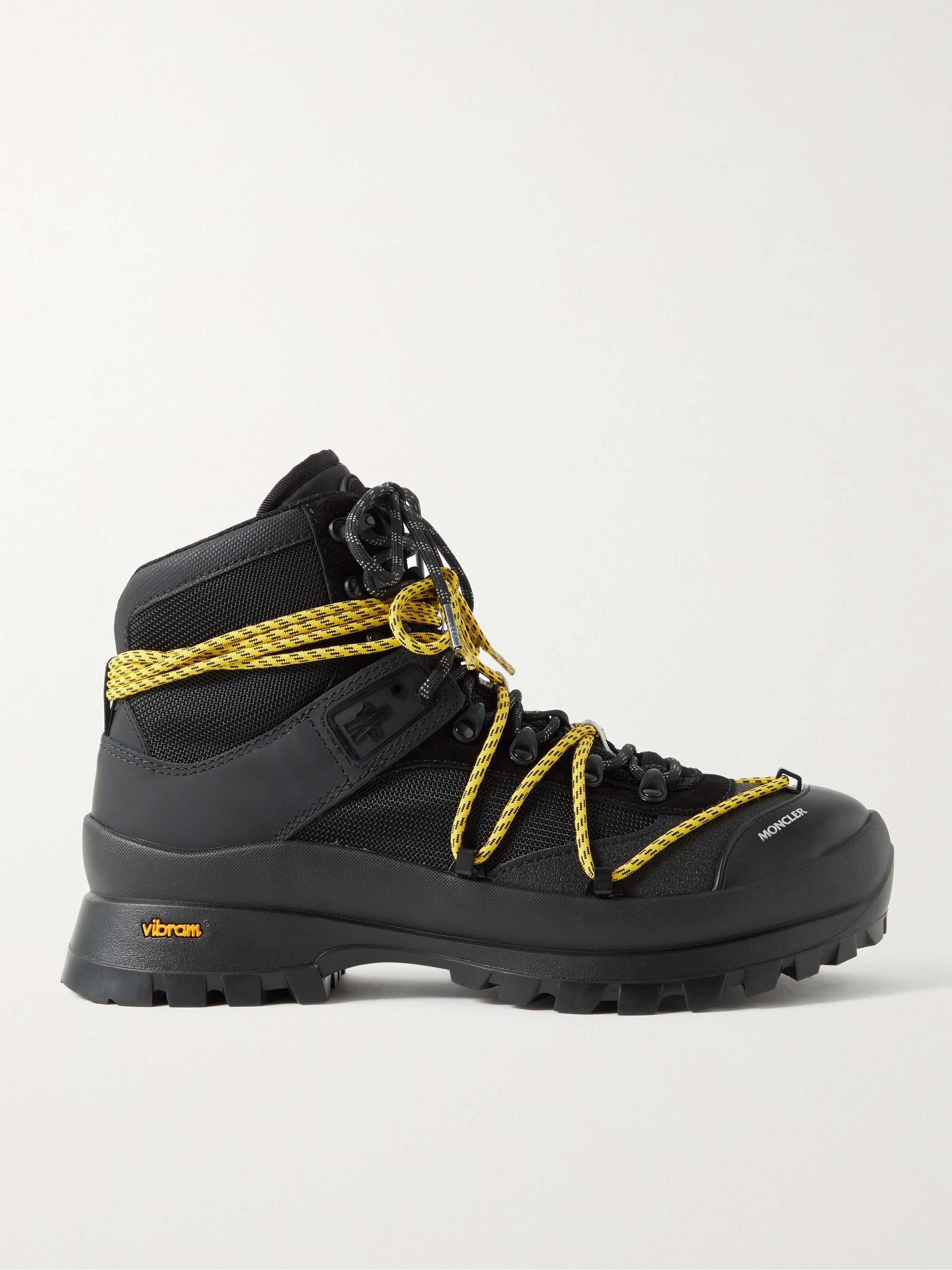 tackle Datter lette MONCLER Glacier Nylon, PU and Faux Leather Hiking Boots for Men | MR PORTER