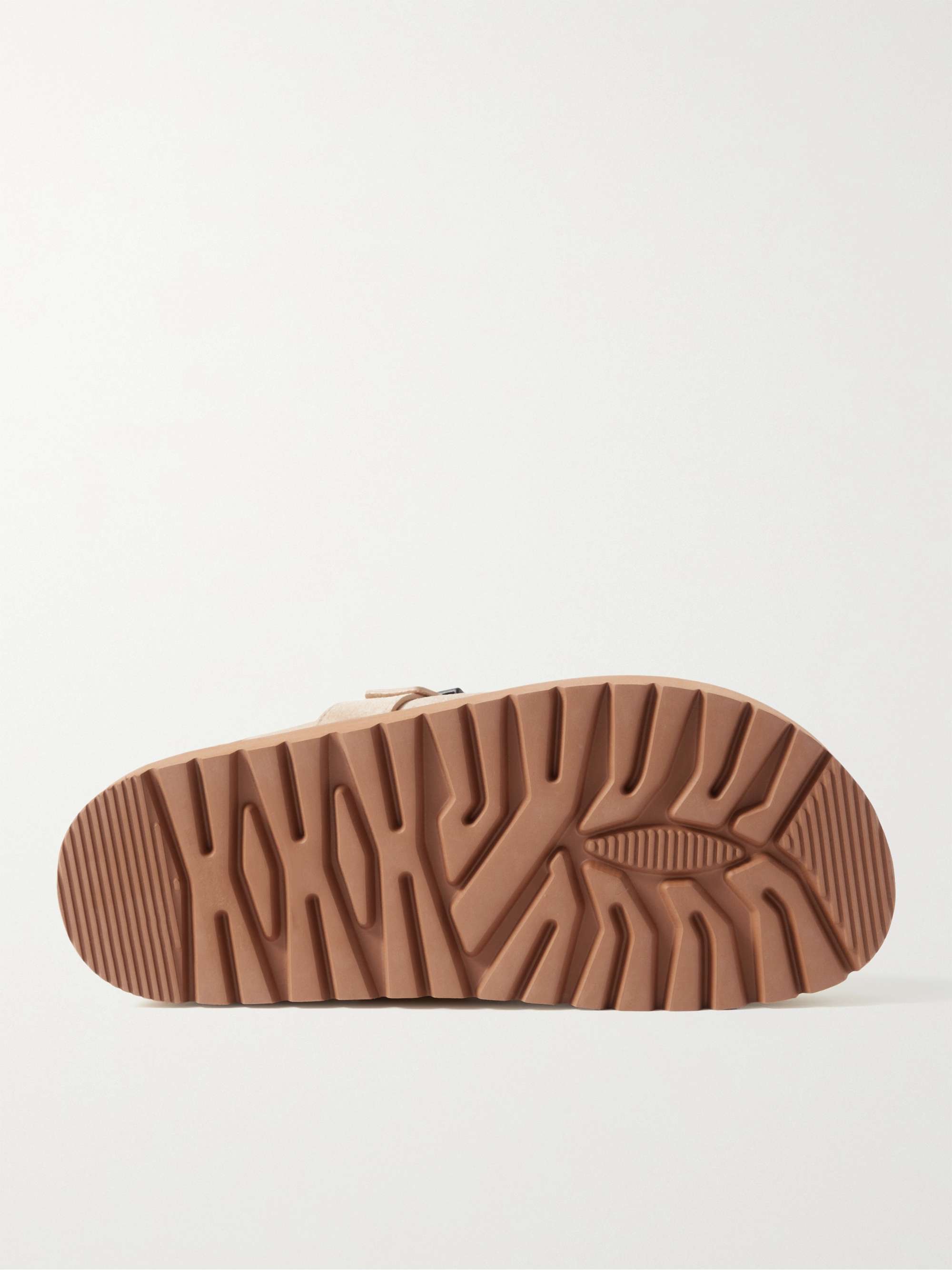 MONCLER Mon Faux Shearling-Lined Suede Clogs