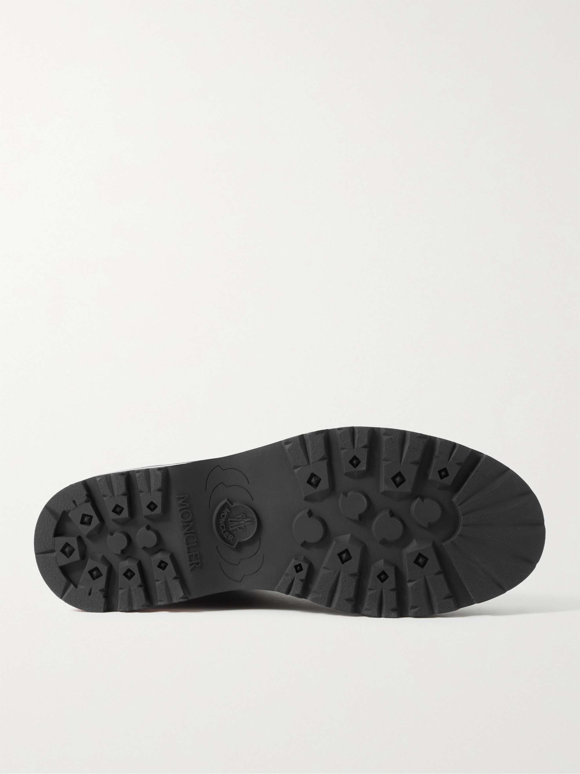 MONCLER Vancouver Shell-Trimmed Suede Hiking Boots