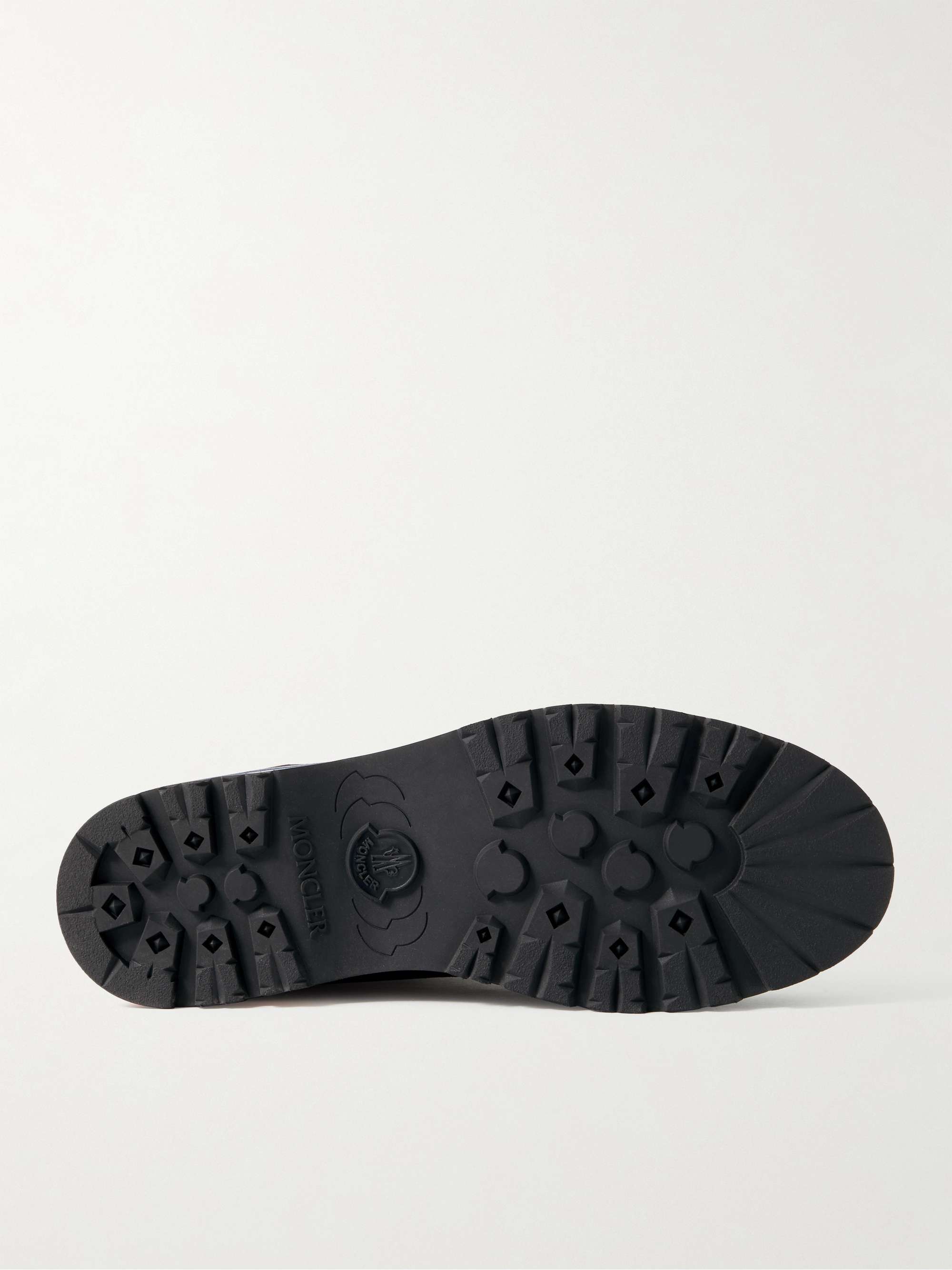 MONCLER Vancouver Shell-Trimmed Suede Hiking Boots