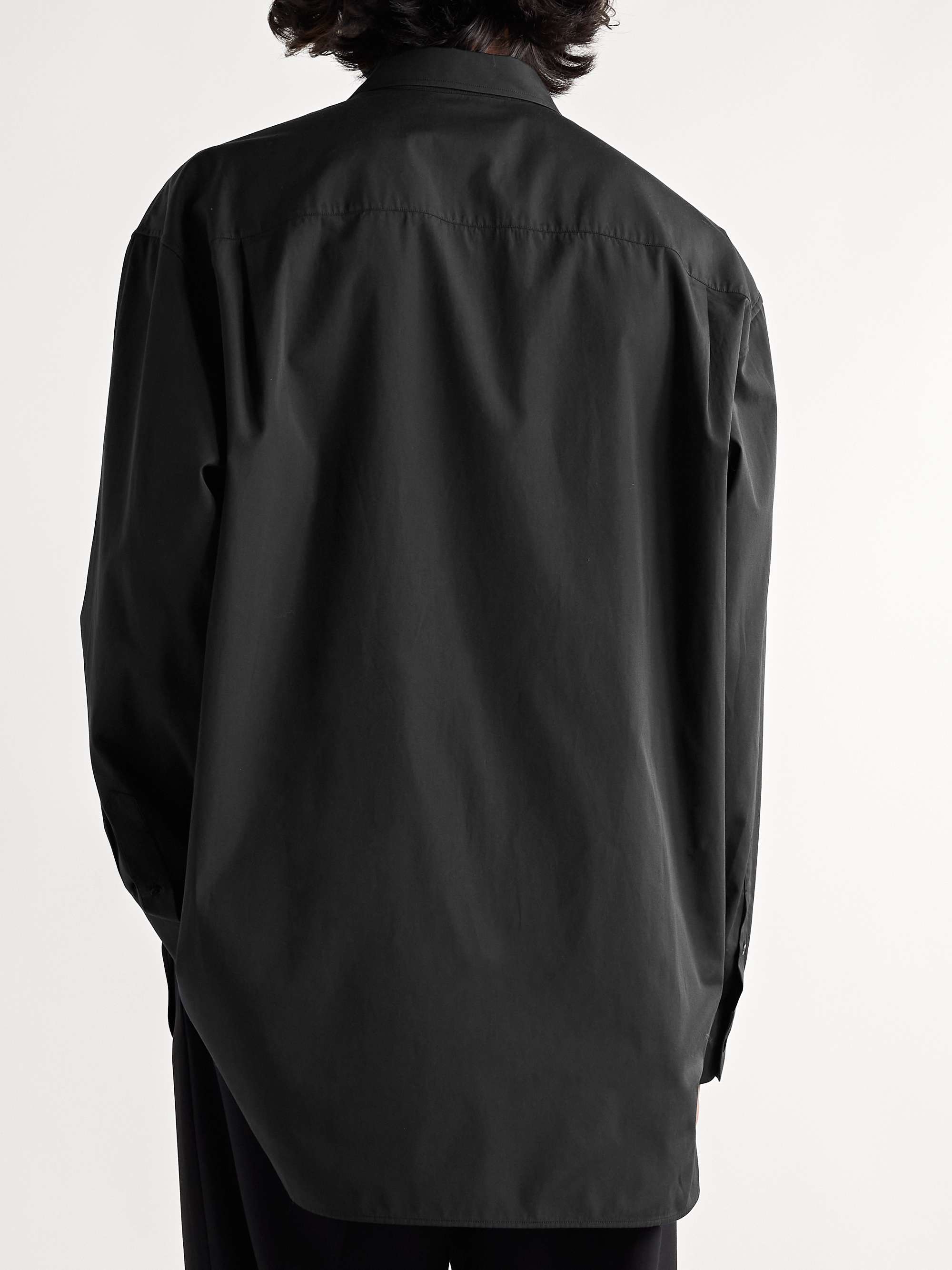 THE ROW Lukre Oversized Cotton-Blend Shirt