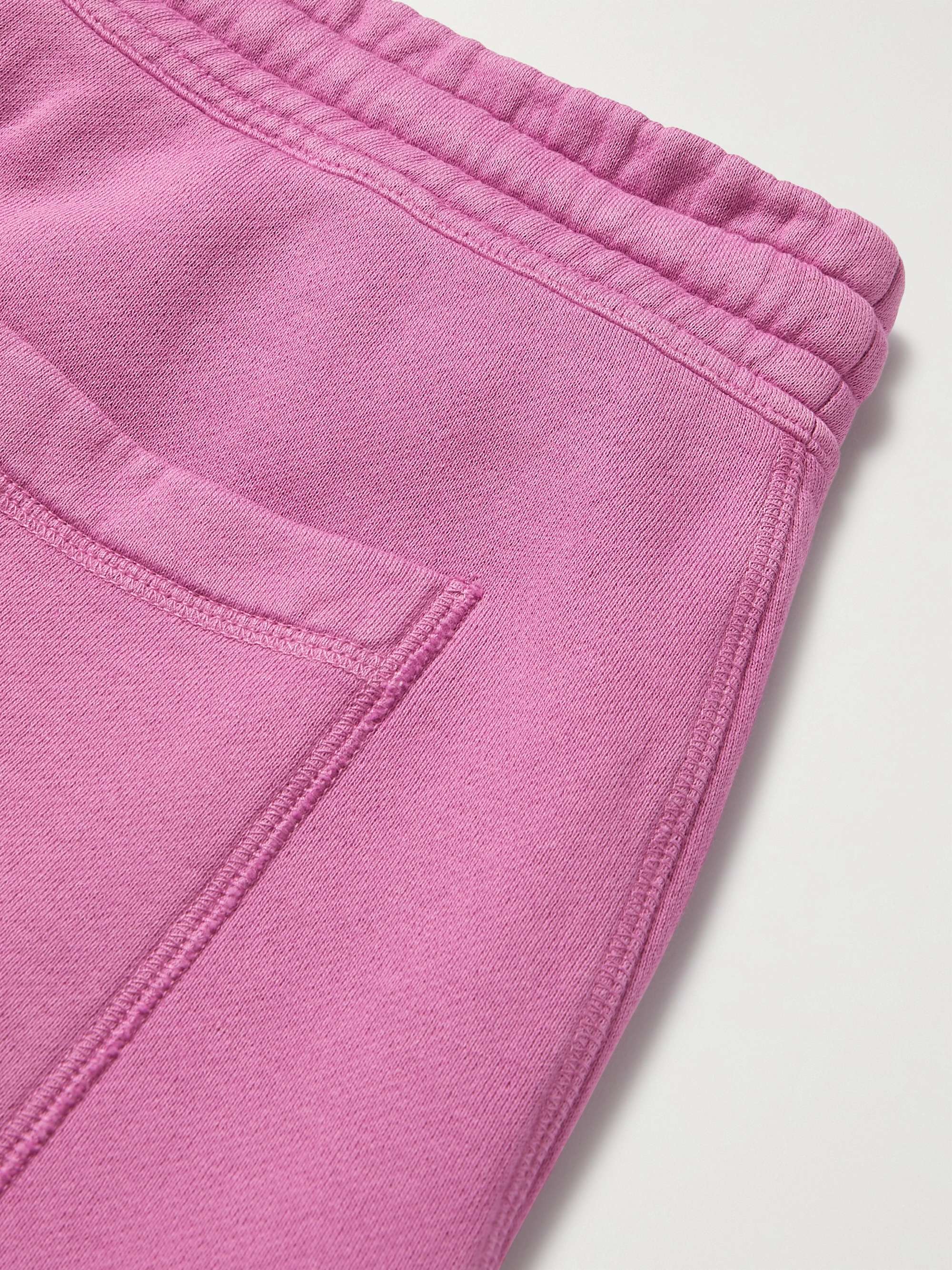 TOM FORD Tapered Garment-Dyed Fleece-Back Cotton-Jersey Sweatpants