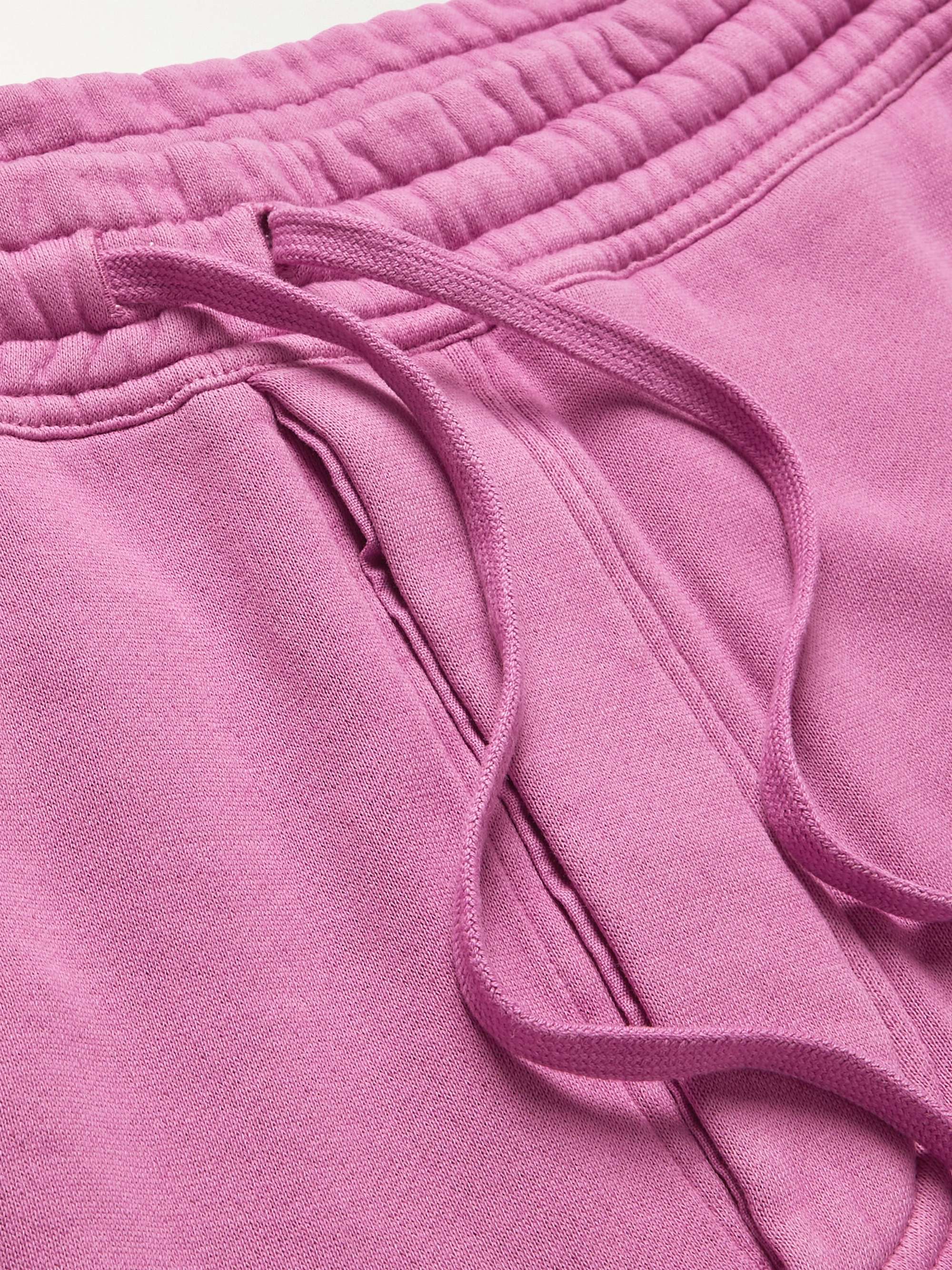TOM FORD Tapered Garment-Dyed Fleece-Back Cotton-Jersey Sweatpants