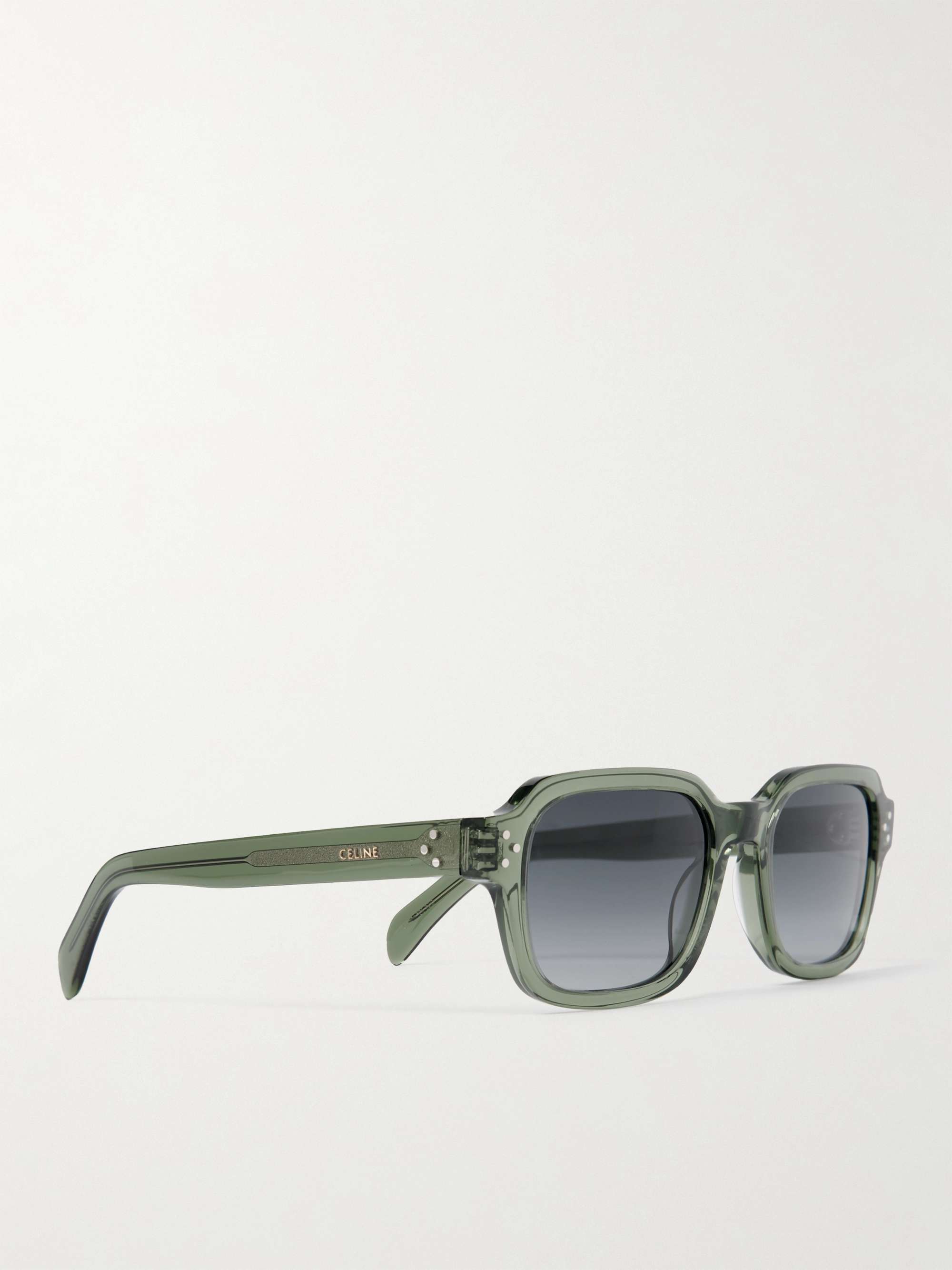 CELINE HOMME Square-Frame Acetate Sunglasses