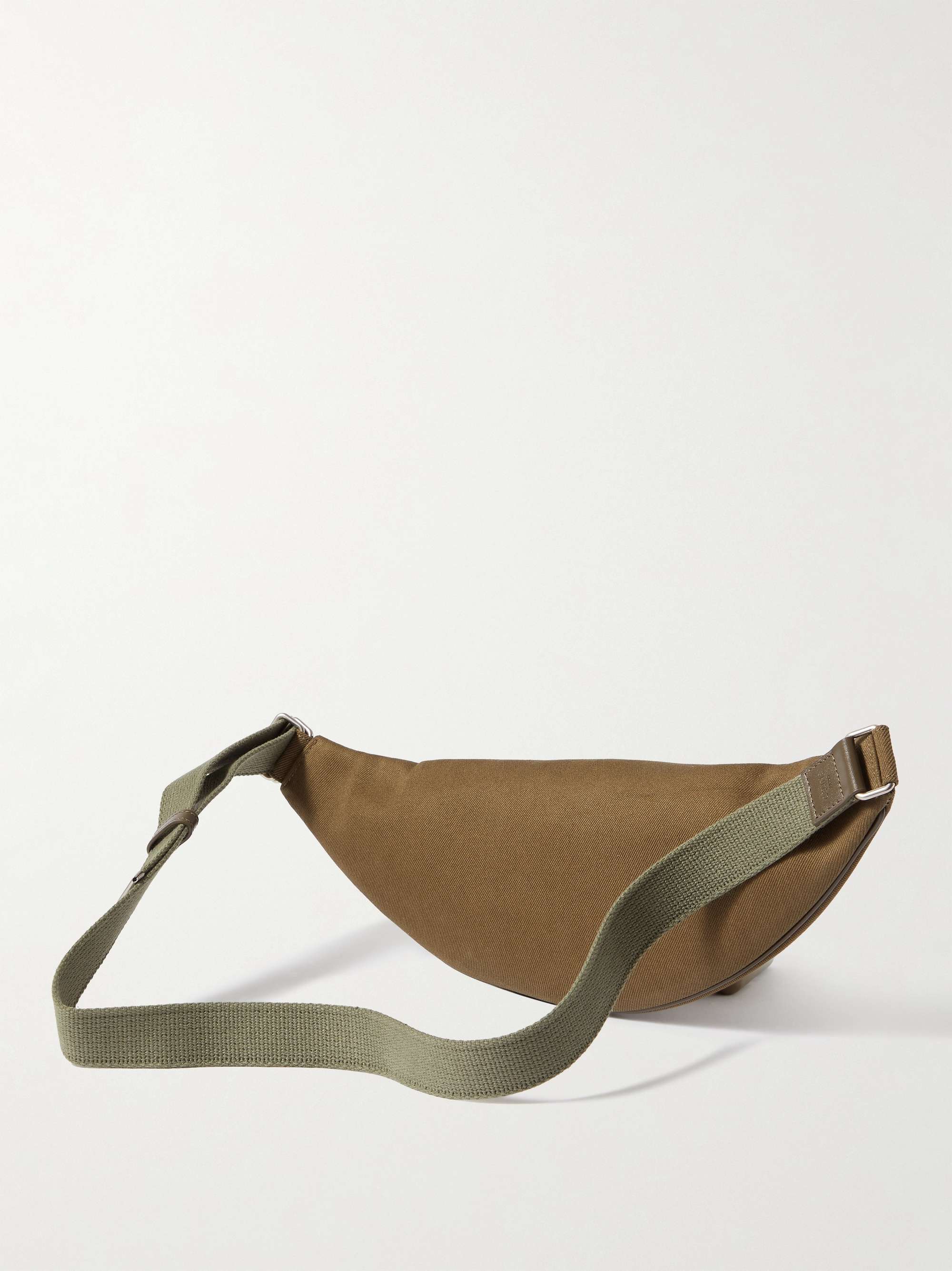 CELINE HOMME Triomphe Celine-Print Coated-Canvas and Nylon Belt Bag