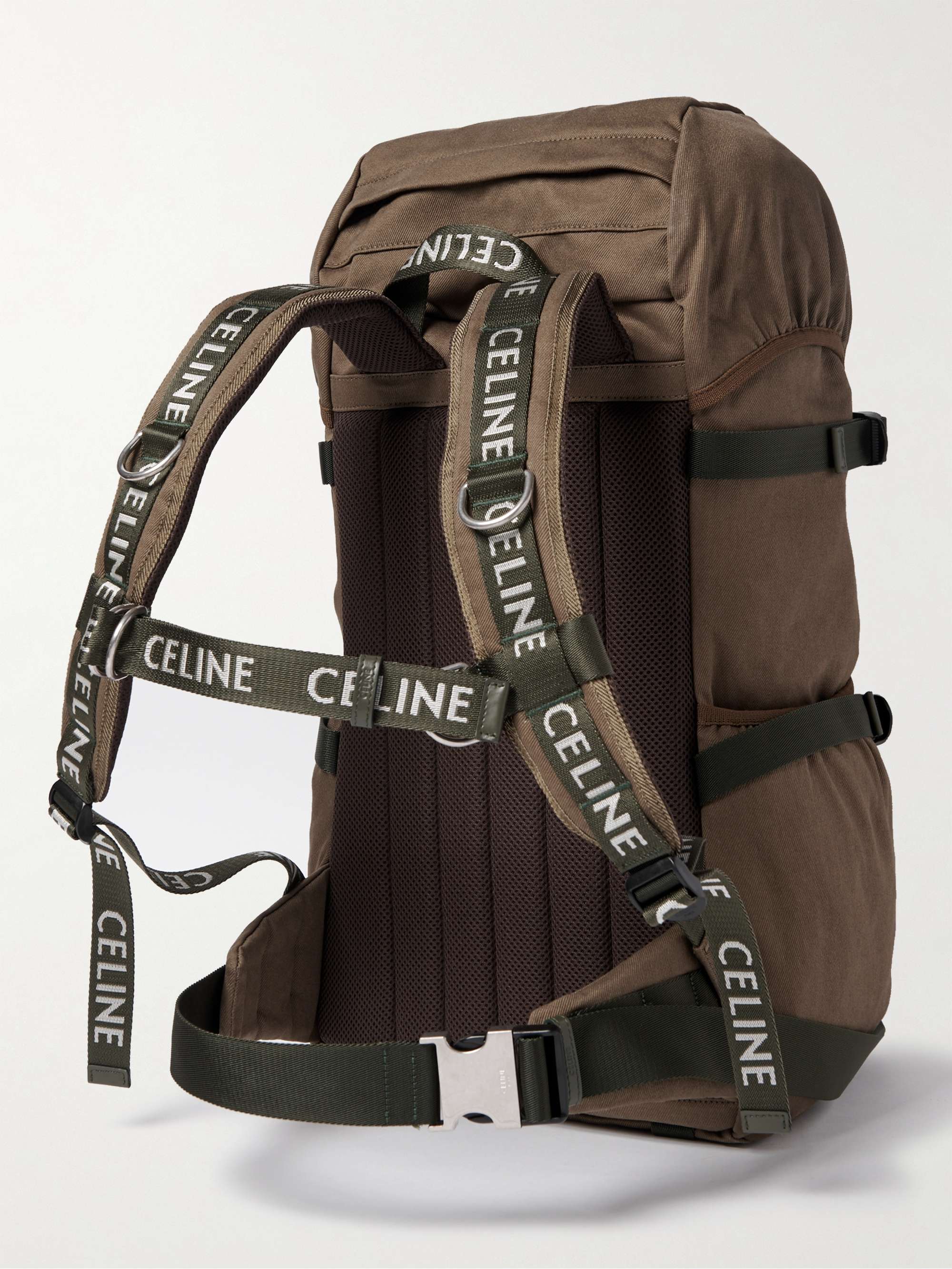 CELINE HOMME Logo-Print Nylon-Gabardine Backpack