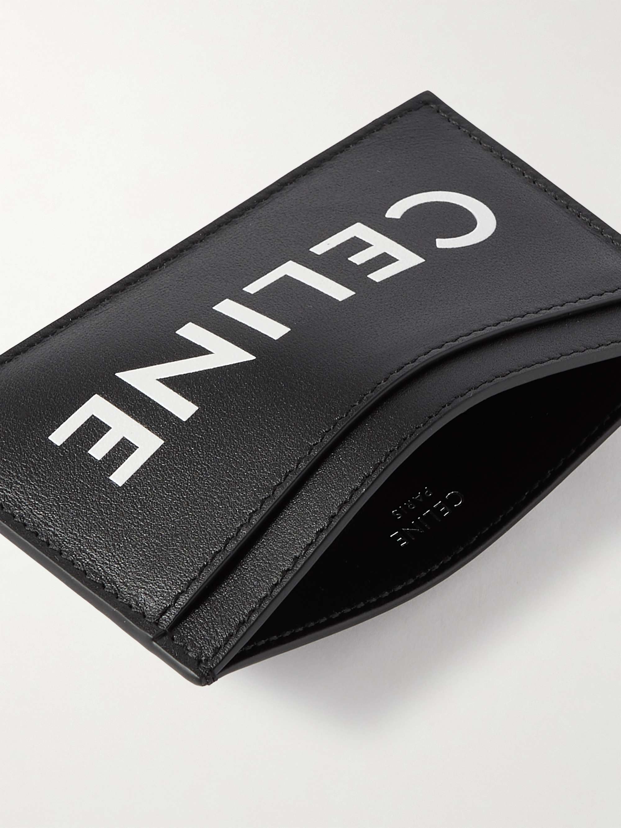 Logo-Print Leather Cardholder