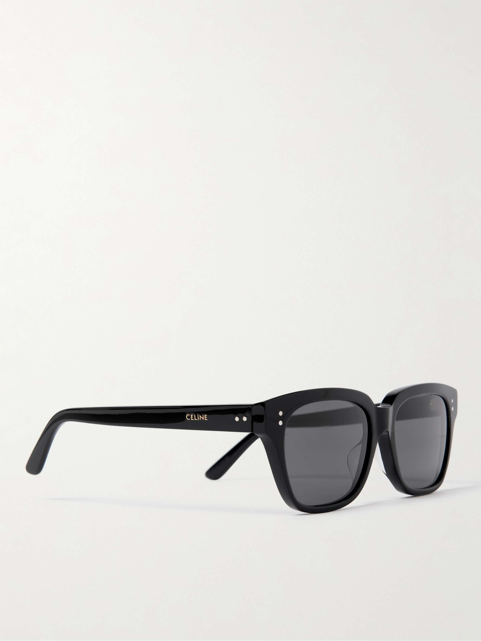 CELINE HOMME Square-Frame Acetate Polarised Sunglasses