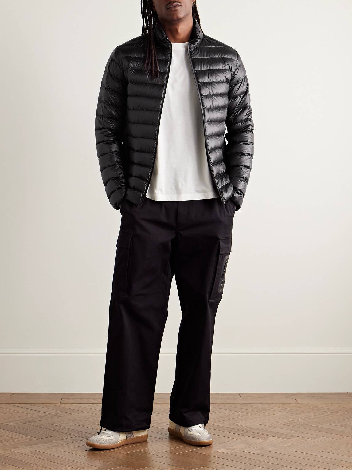 Moncler Men's Jacobus Biker Jacket In Black