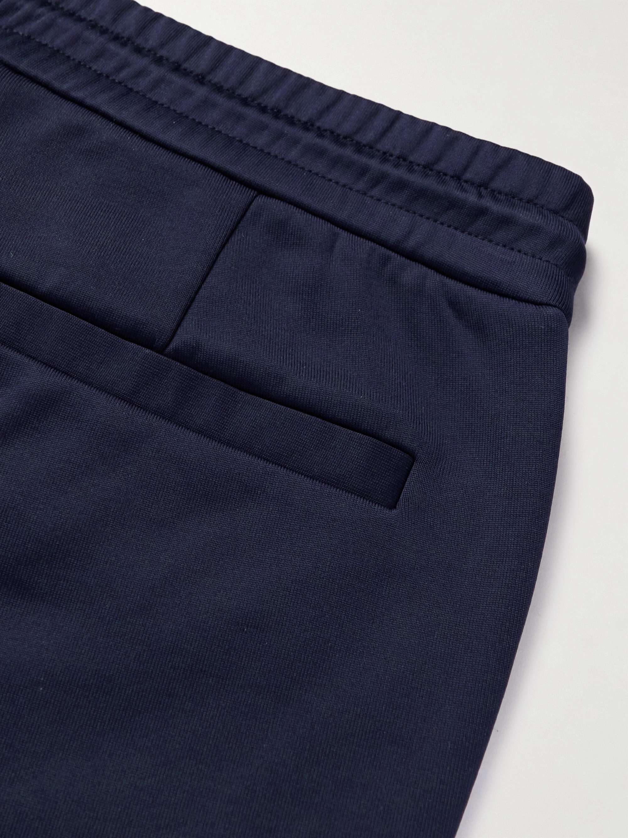 MONCLER Straight-Leg Striped Tech-Jersey Sweatpants
