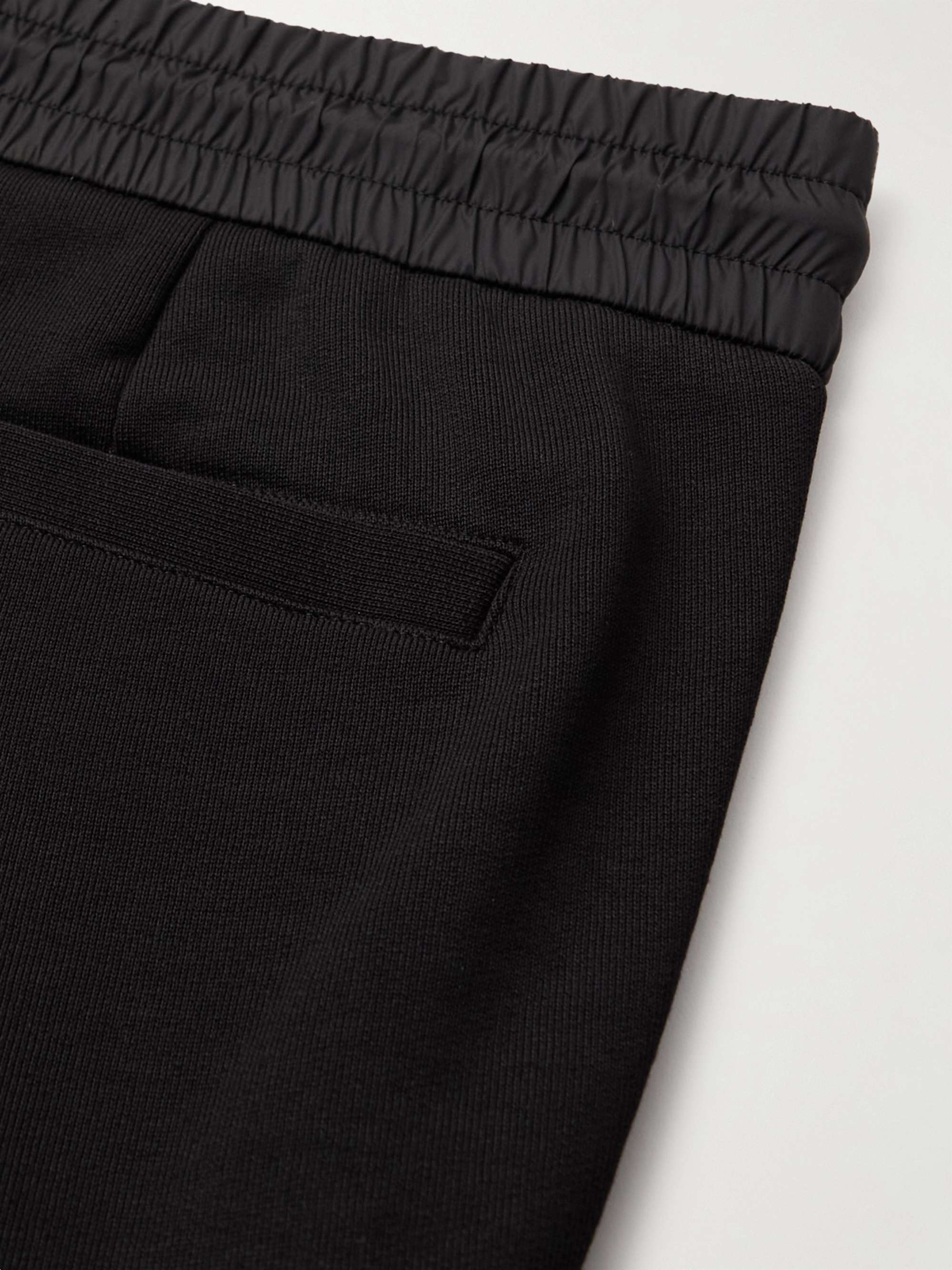 MONCLER Slim-Fit Tapered Logo-Appliquéd Cotton-Jersey Sweatpants
