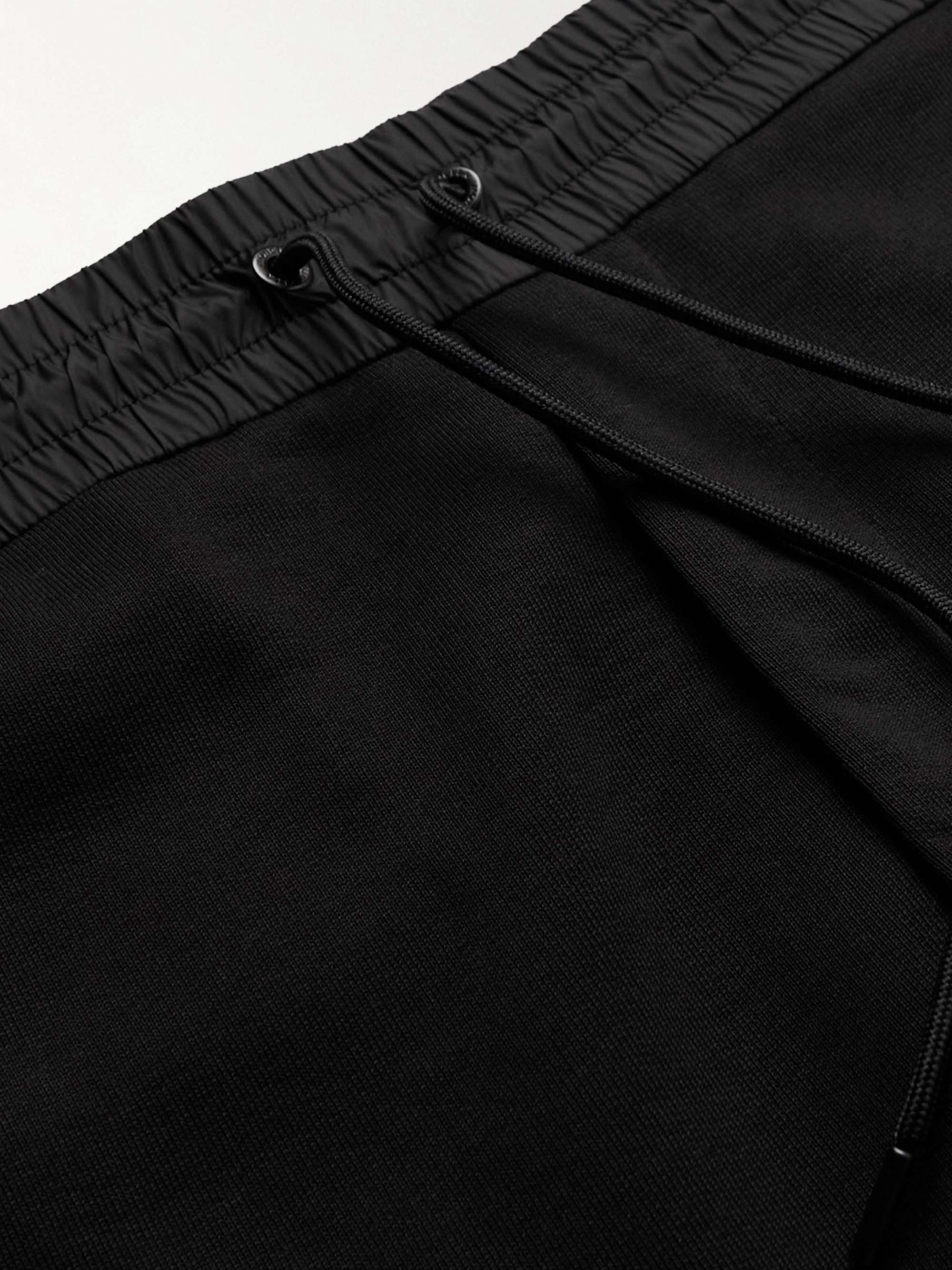 MONCLER Slim-Fit Tapered Logo-Appliquéd Cotton-Jersey Sweatpants