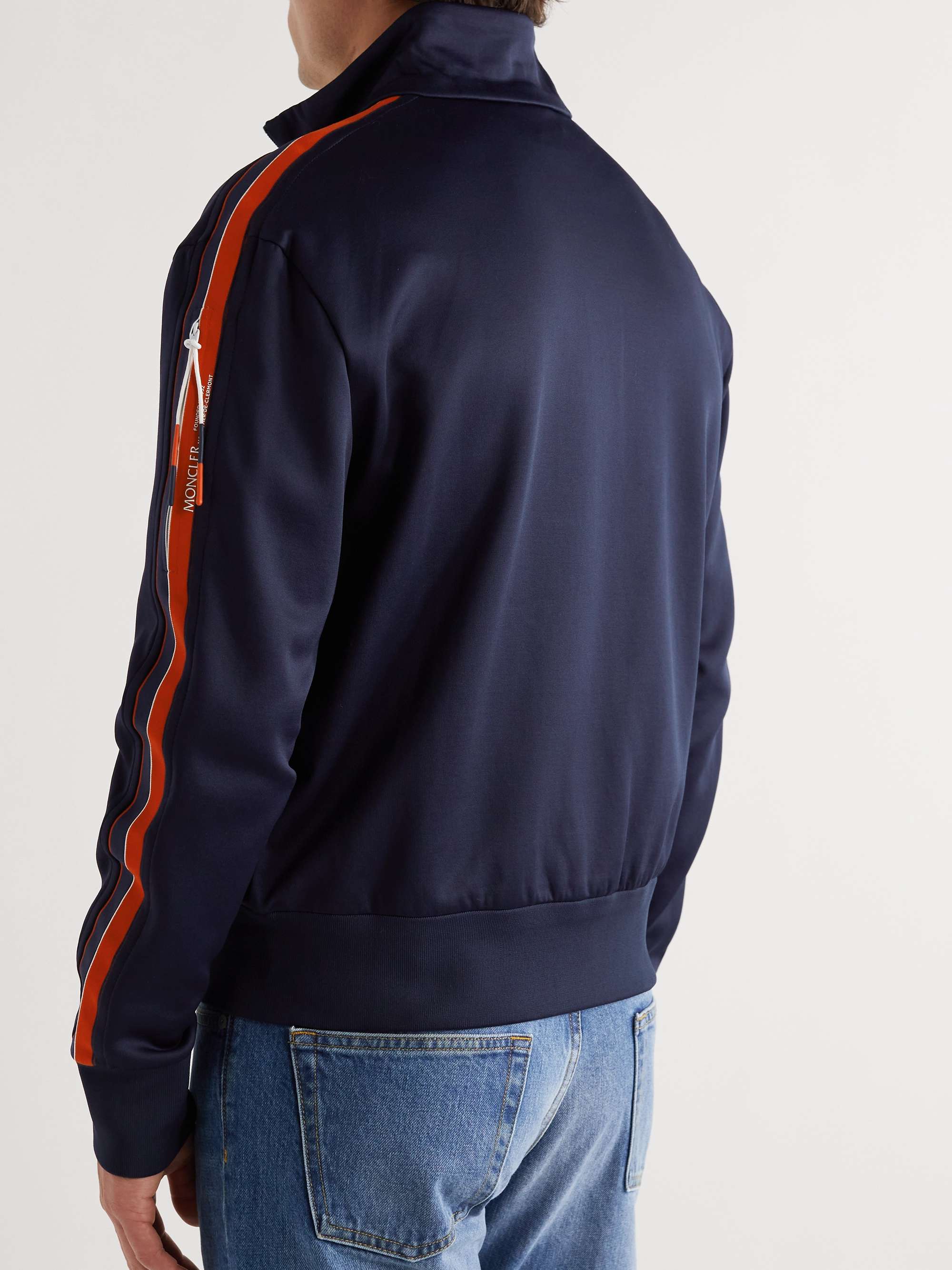 MONCLER Logo-Appliquéd Tech-Jersey Track Jacket