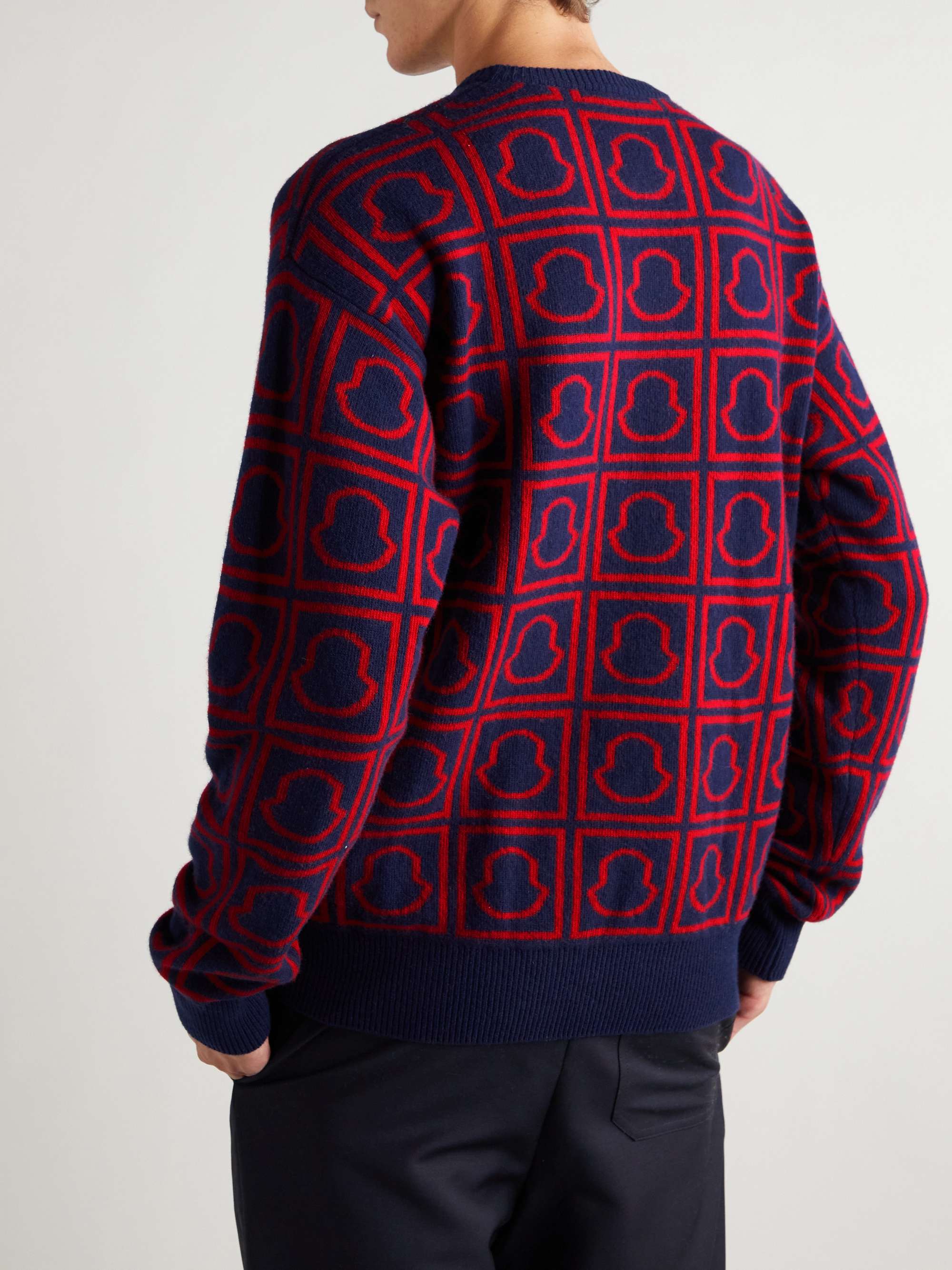 MONCLER Jacquard-Knit Wool Sweater