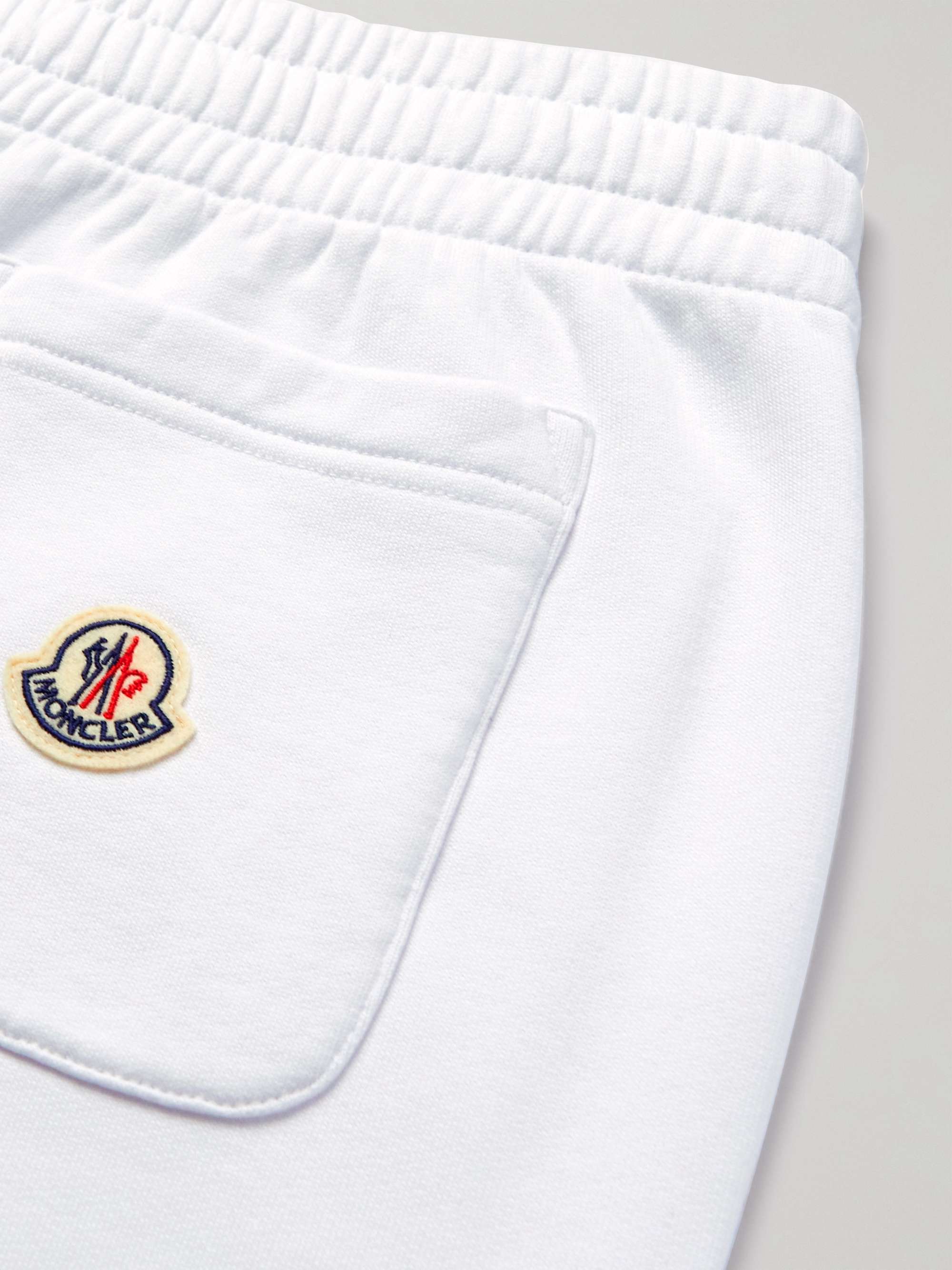 MONCLER Tapered Logo-Print Cotton-Jersey Sweatpants