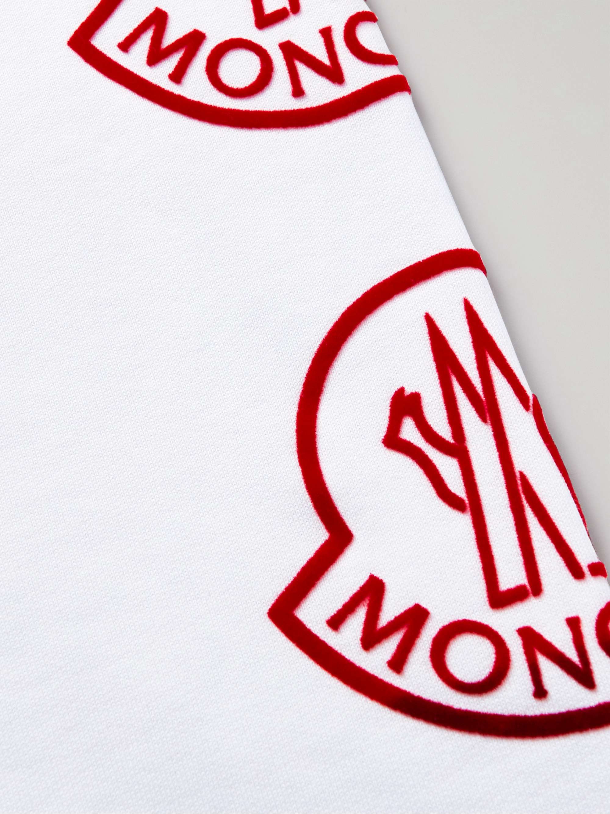 MONCLER Tapered Logo-Print Cotton-Jersey Sweatpants