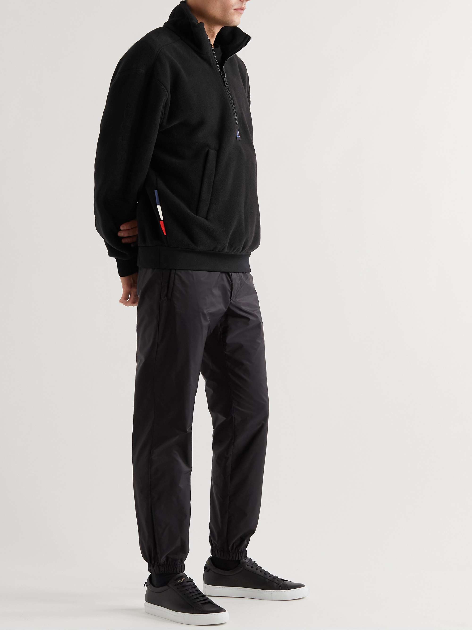 MONCLER Logo-Debossed Polartec Fleece Half-Zip Sweatshirt