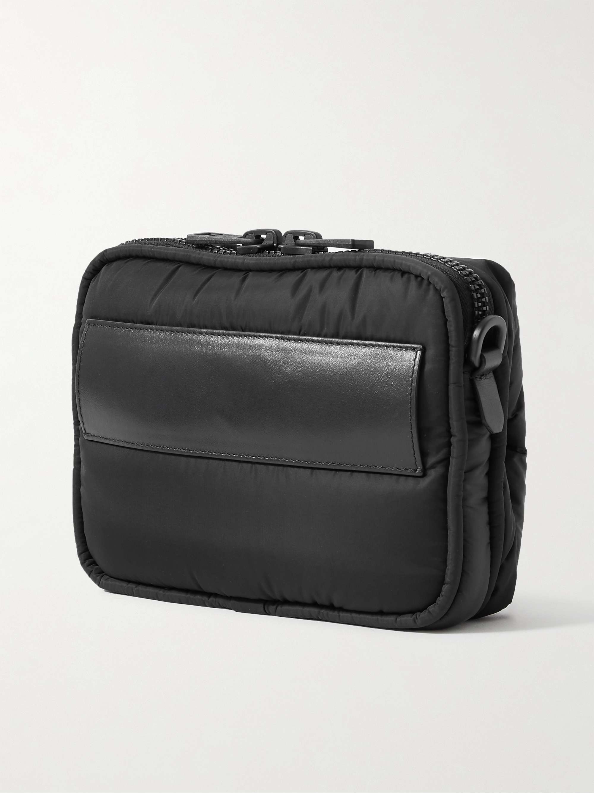 MONCLER Legere Logo-Appliquéd Quilted Shell Messenger Bag